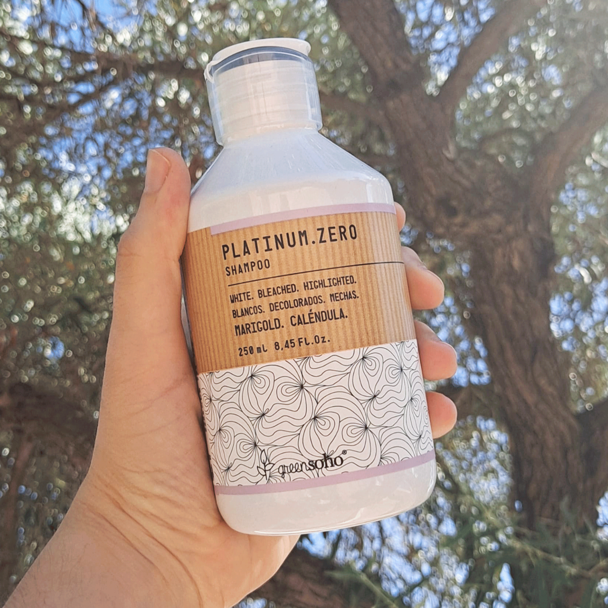 Шампунь для защиты светлых волос Greensoho Platinum.Zero Shampoo