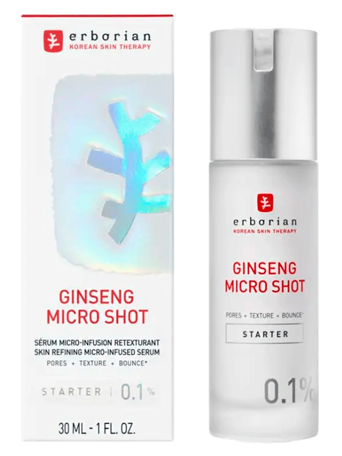 Сыворотка для лица Erborian Ginseng Micro Shot Starter 0,1%