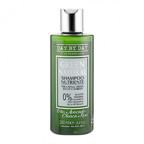 Шампунь питательный для вьющихся, сухих и поврежденных волос Alan Jey Green Natural Shampoo