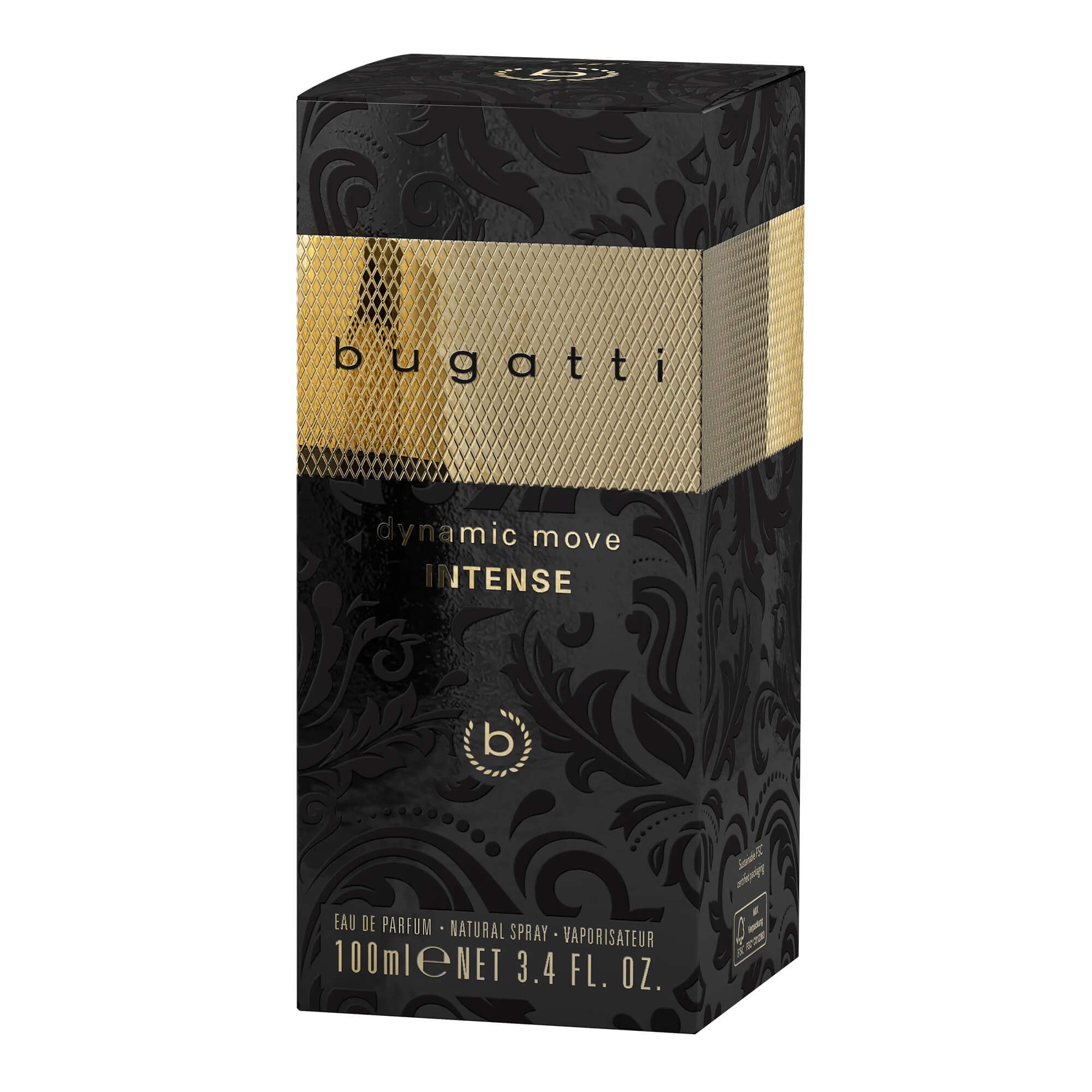 Интенсивная парфюмированная вода Bugatti Dynamic Move Intense for him