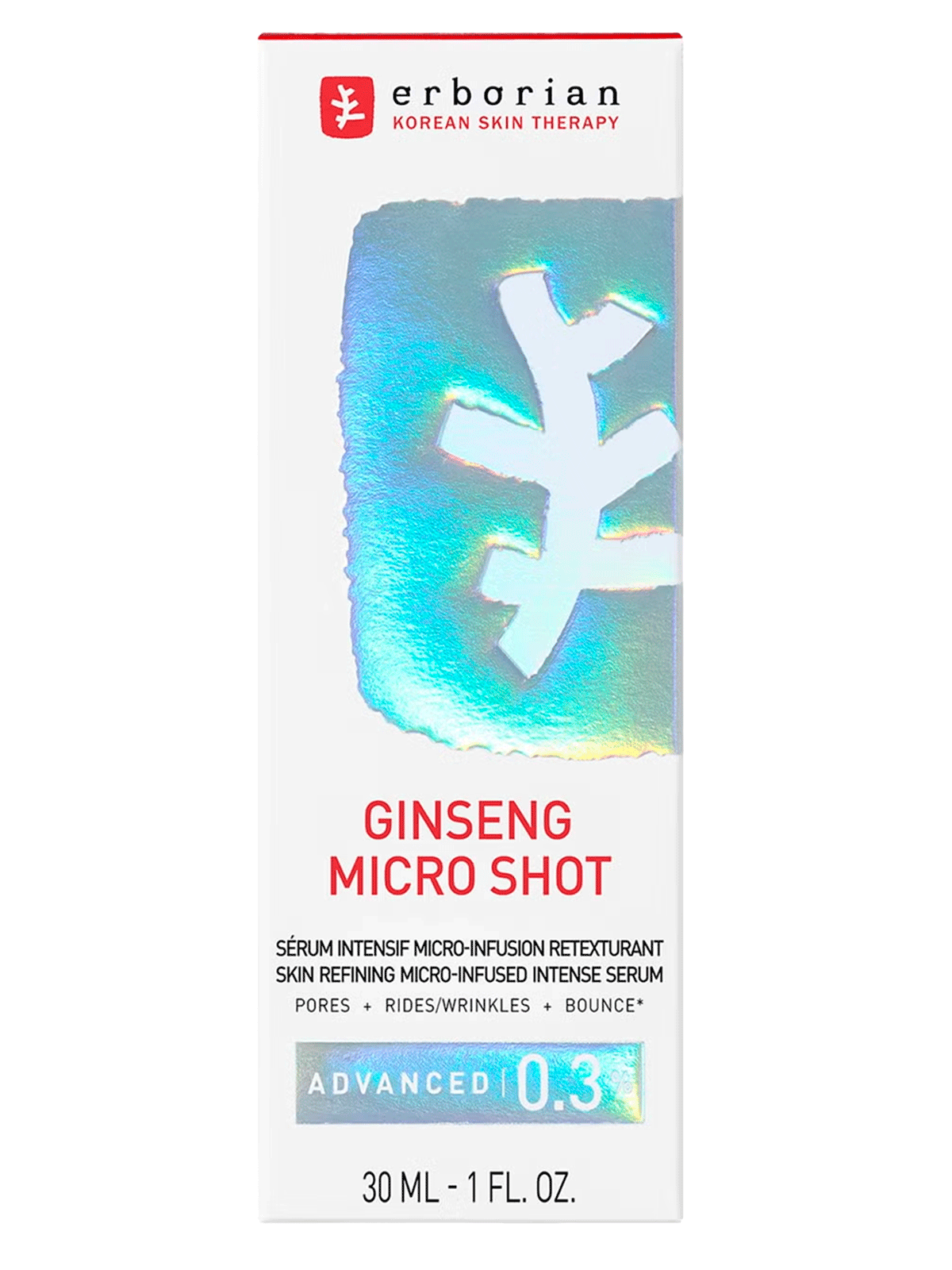Сыворотка для лица Erborian Ginseng Micro Shot Advanced 0.3%