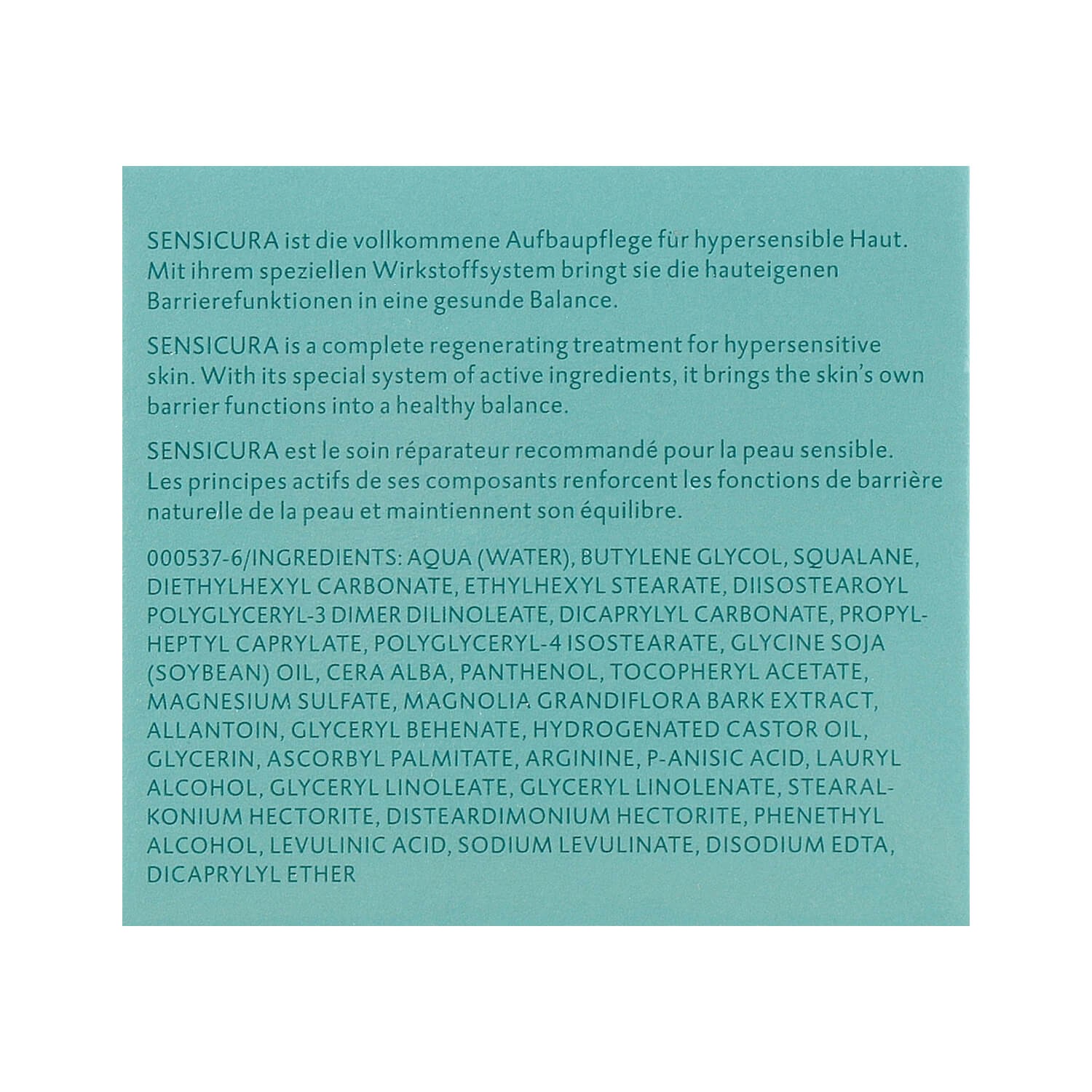 Інтенсивний крем для чутливої ​​шкіри Dr.Spiller Sensicura Intensive Cream