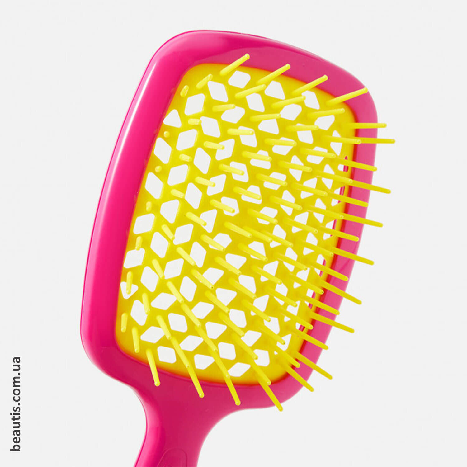 Маленький гребінець рожевий з жовтим Janeke Superbrush Small Pink & Yellow