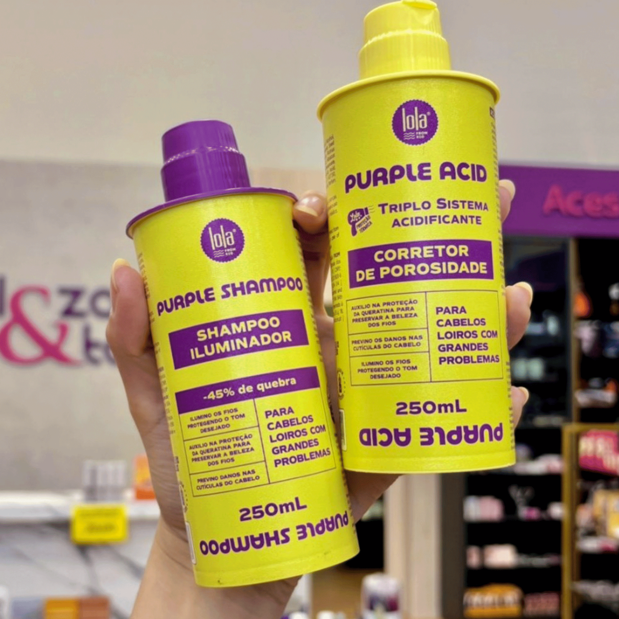 Шампунь для блонду з нейтралізацією жовтизни Lola Cosmetics Purple Shampoo Iluminador