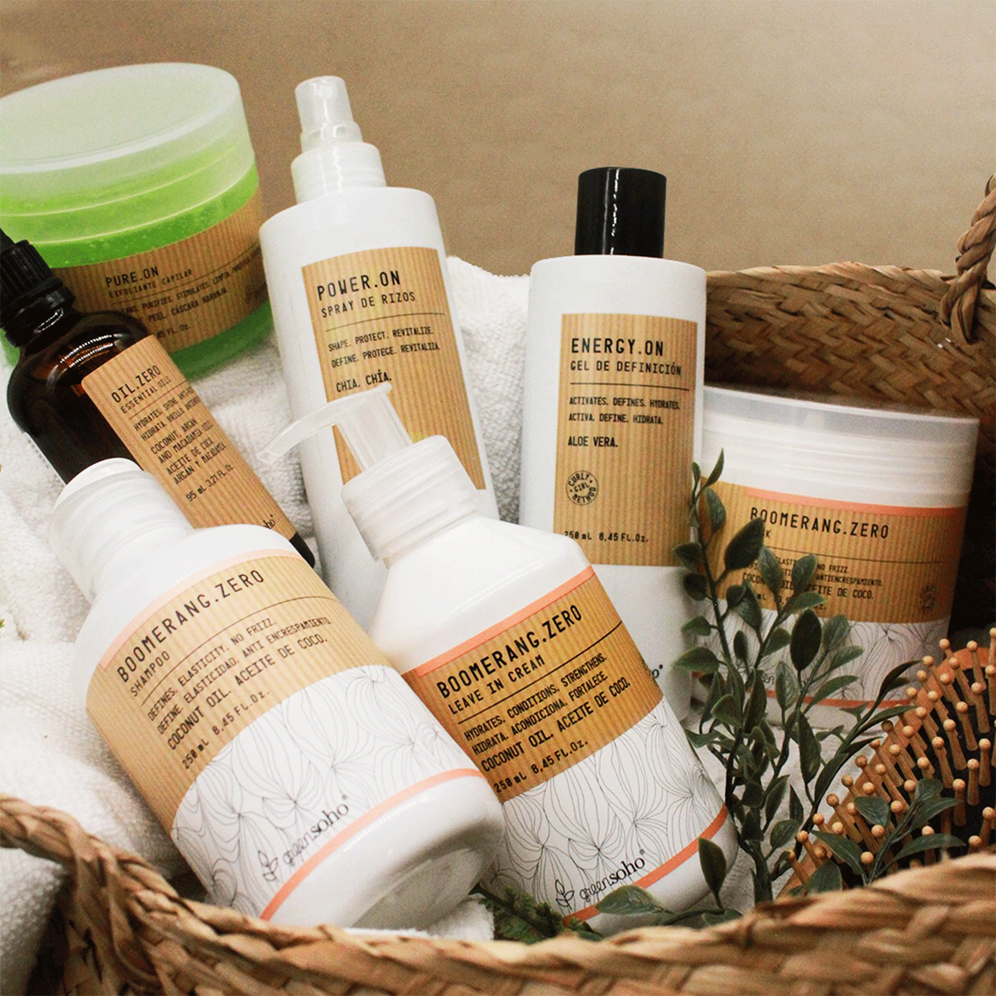 Увлажняющий шампунь для волнистых и вьющихся волос Greensoho Boomerang.Zero Shampoo