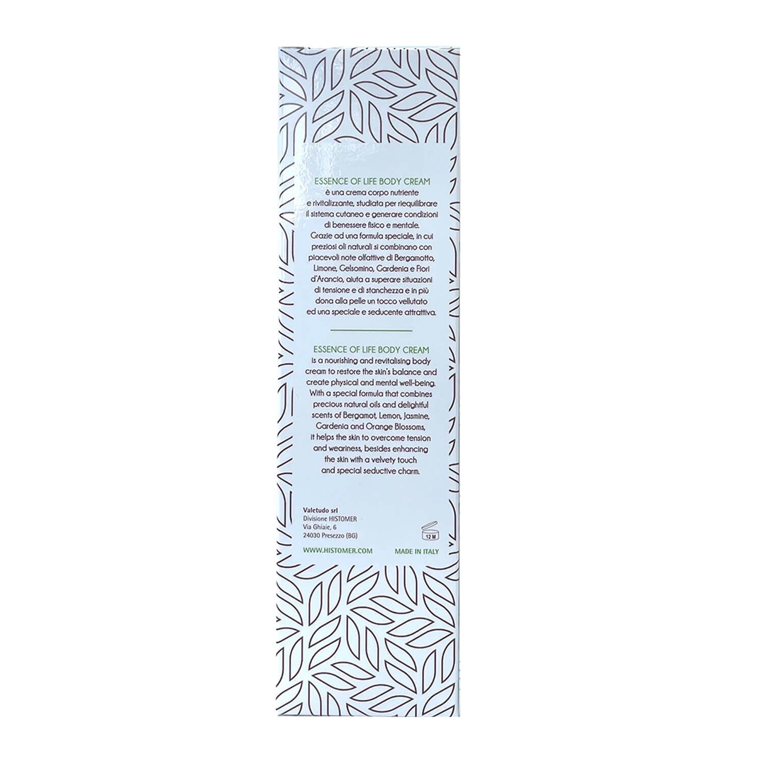 Крем для тіла Histomer Living Essence of Life Body Cream
