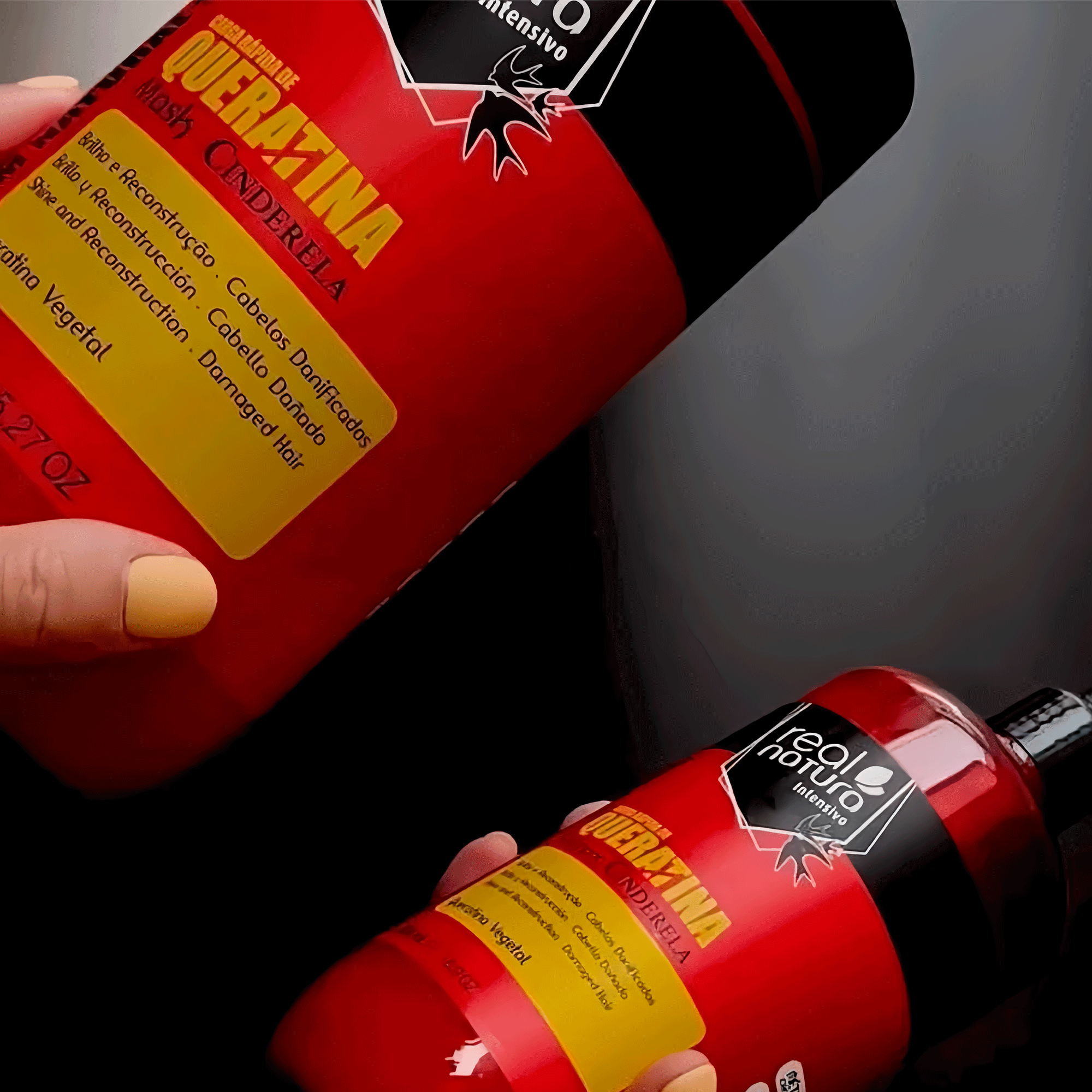 Шампунь восстанавливающий с кератином Real Natura Sem Sal Carga Rápida De Queratina Cinderela