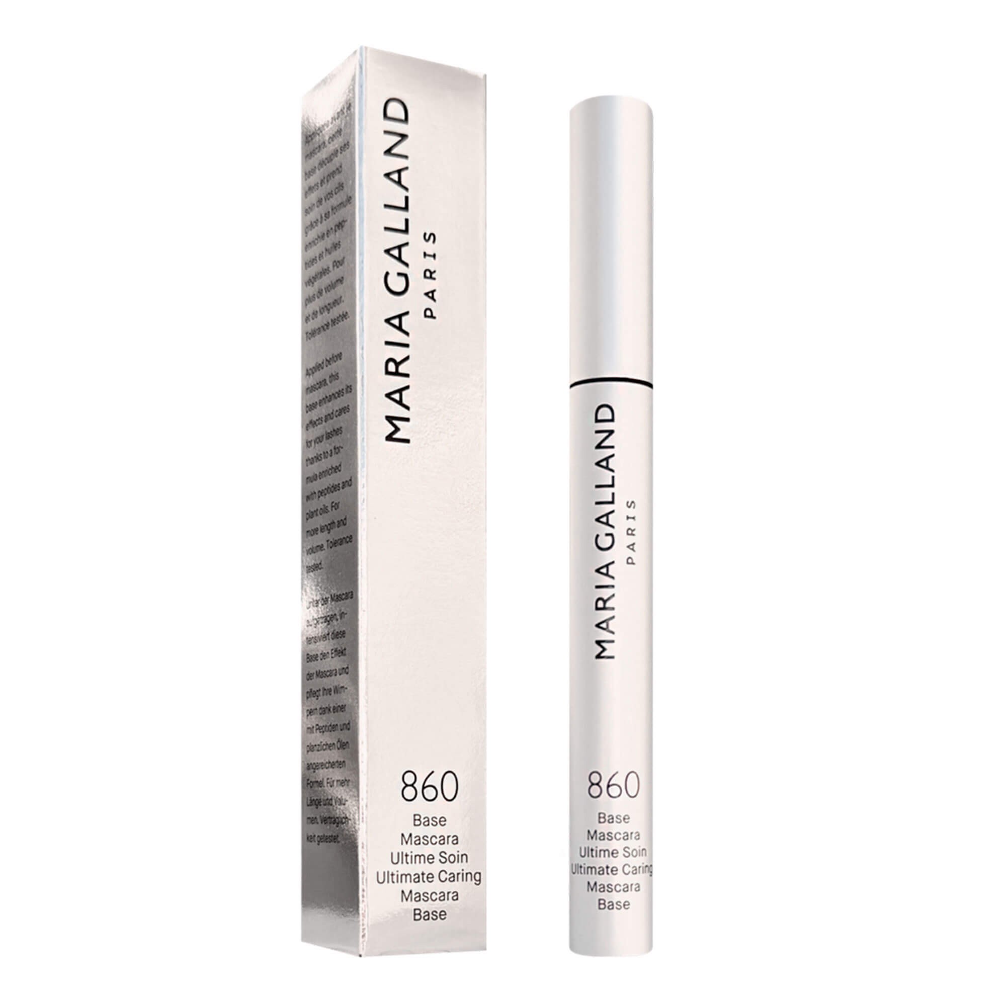 Базовая темно-синяя тушь для укрепления и роста ресниц Maria Galland 860 Ultimate Caring Mascara Base