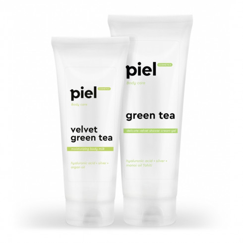 Комплекс: Очищение и уход за кожей тела Piel Cosmetics Velvet Green Tea