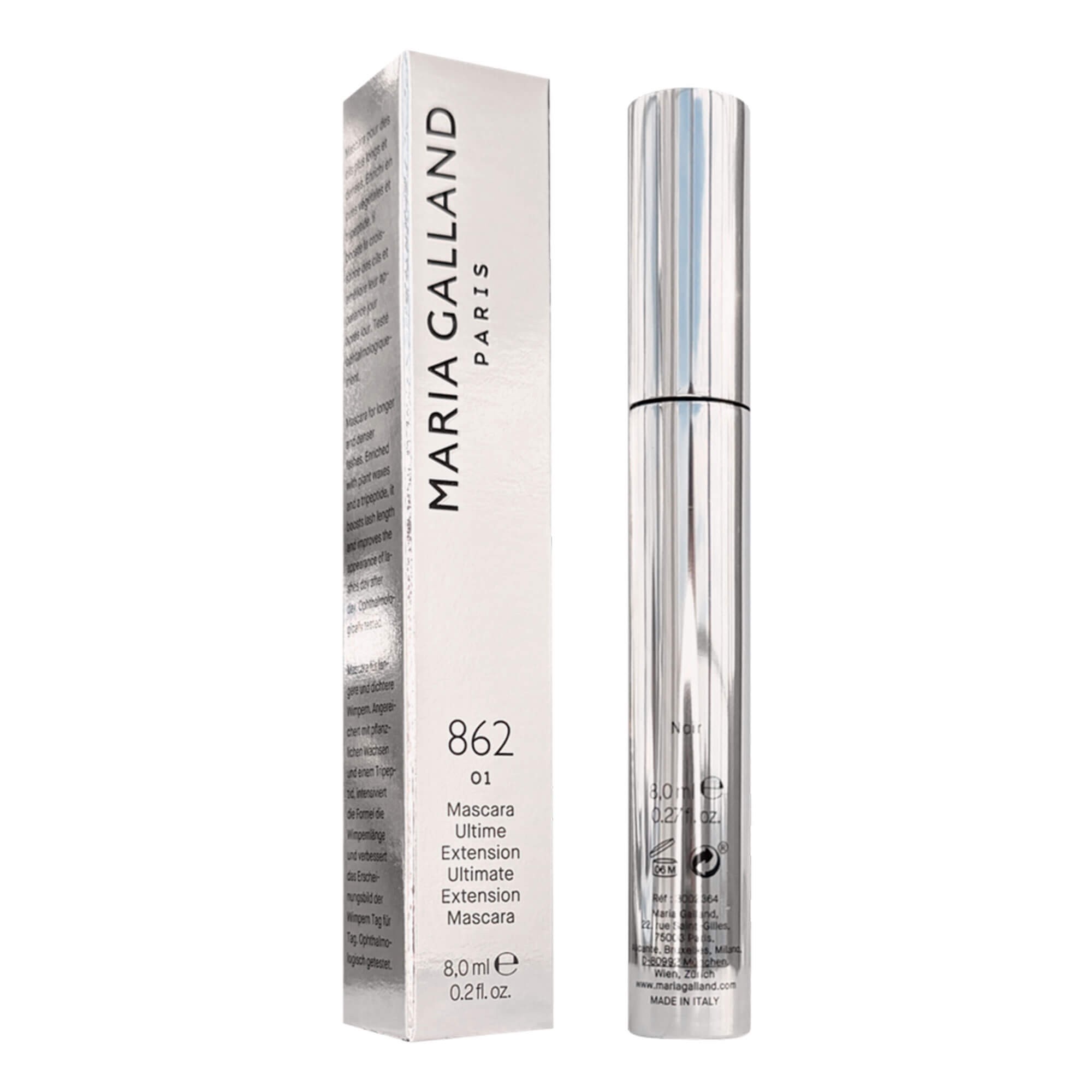 Тушь для ресниц Удлиняющая Черная Maria Galland 862 Mascara Ultime Extension Noir