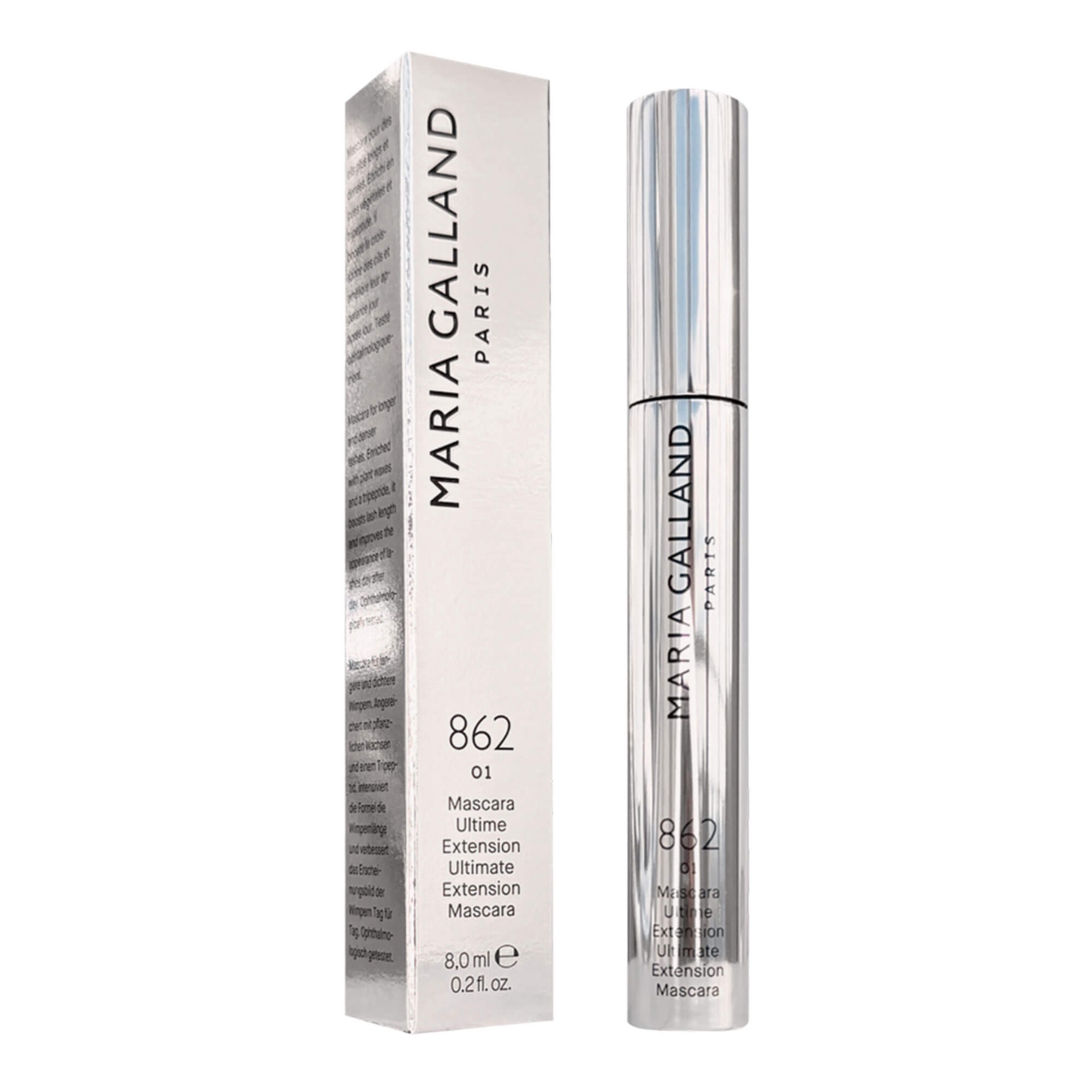 Тушь для ресниц Удлиняющая Черная Maria Galland 862 Mascara Ultime Extension Noir