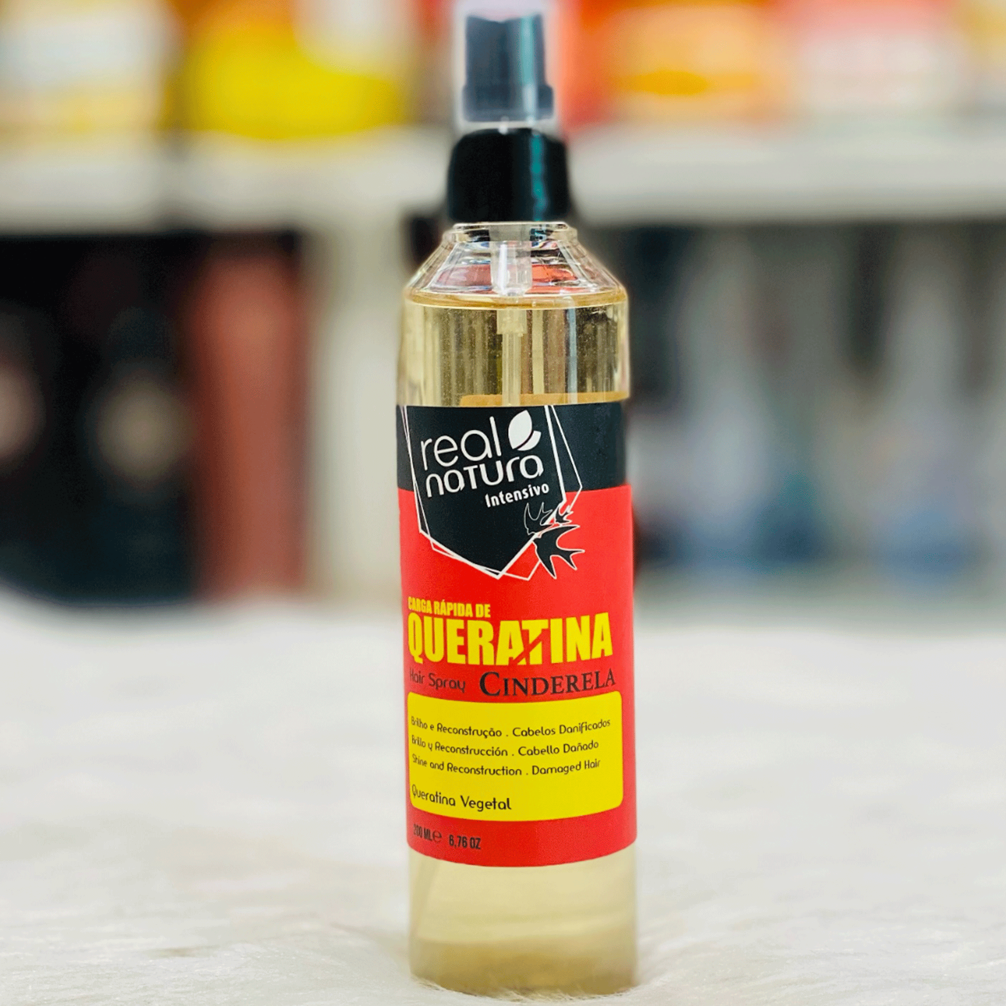 Кератиновый спрей для поврежденных и ломких волос Real Natura Carga De Queratina Líquida Cinderela