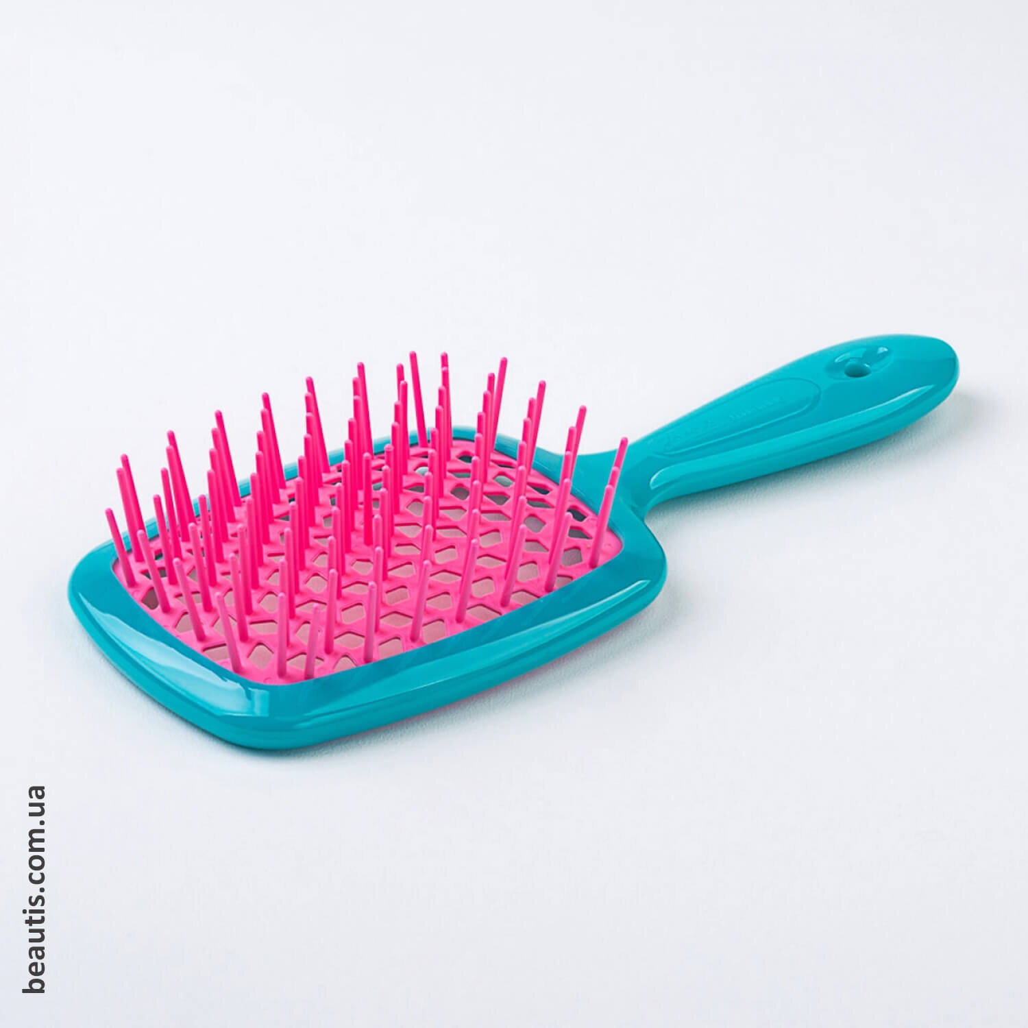 Гребінець блакитний з рожевим Janeke Superbrush Standart Blue & Pink