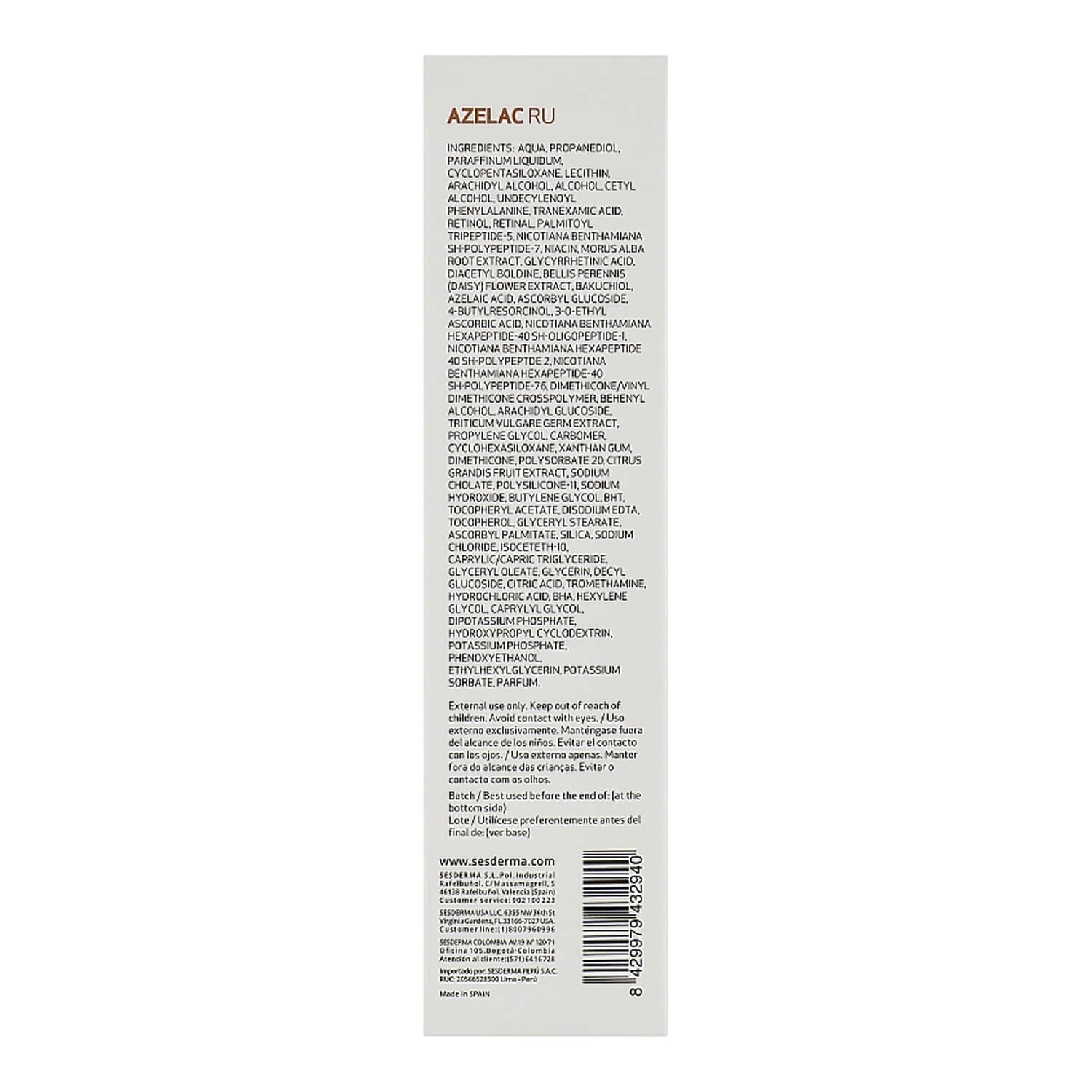 sesderma azelac gel cream
