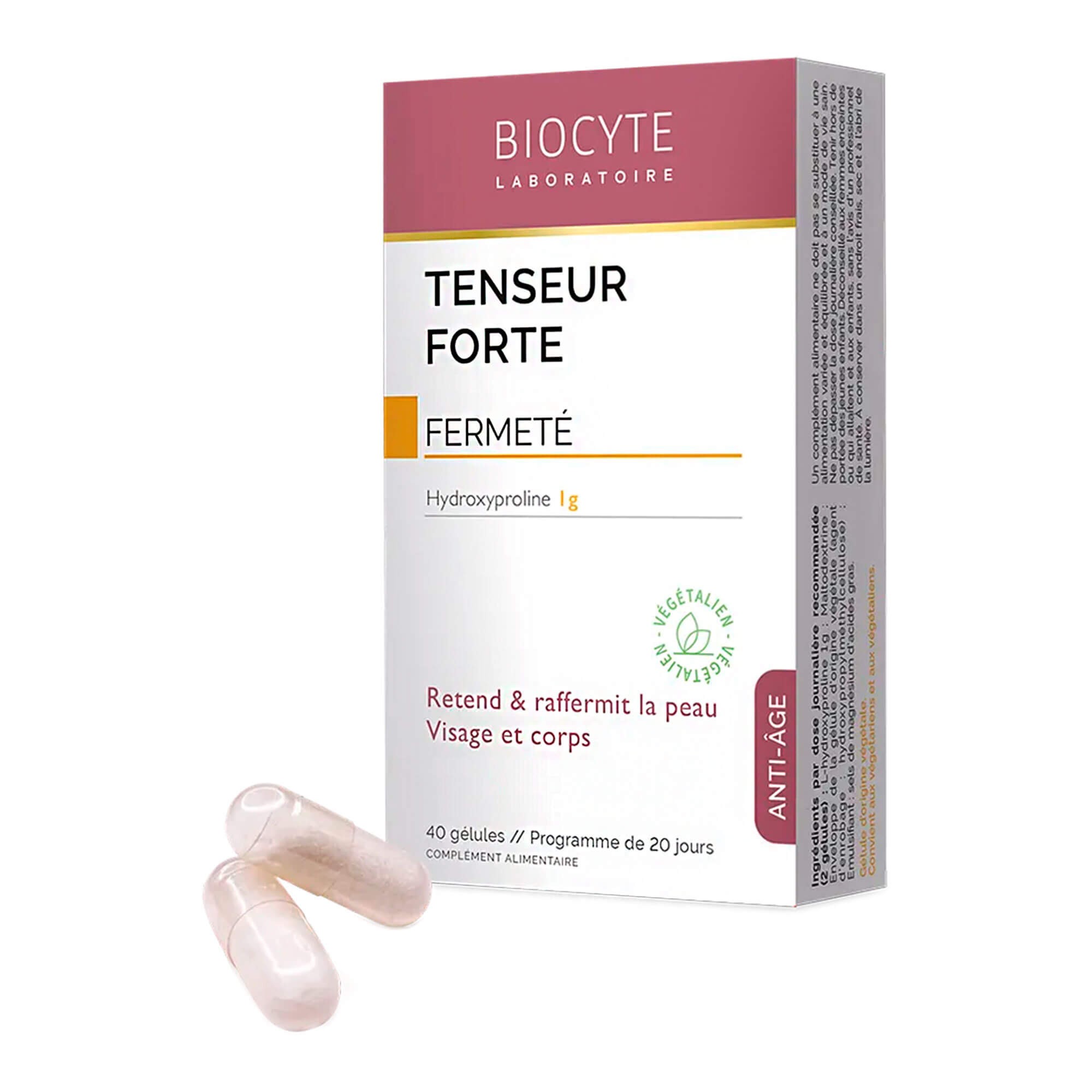 Biocyte Tenseur Forte - Харчова добавка для відновлення контурів обличчя