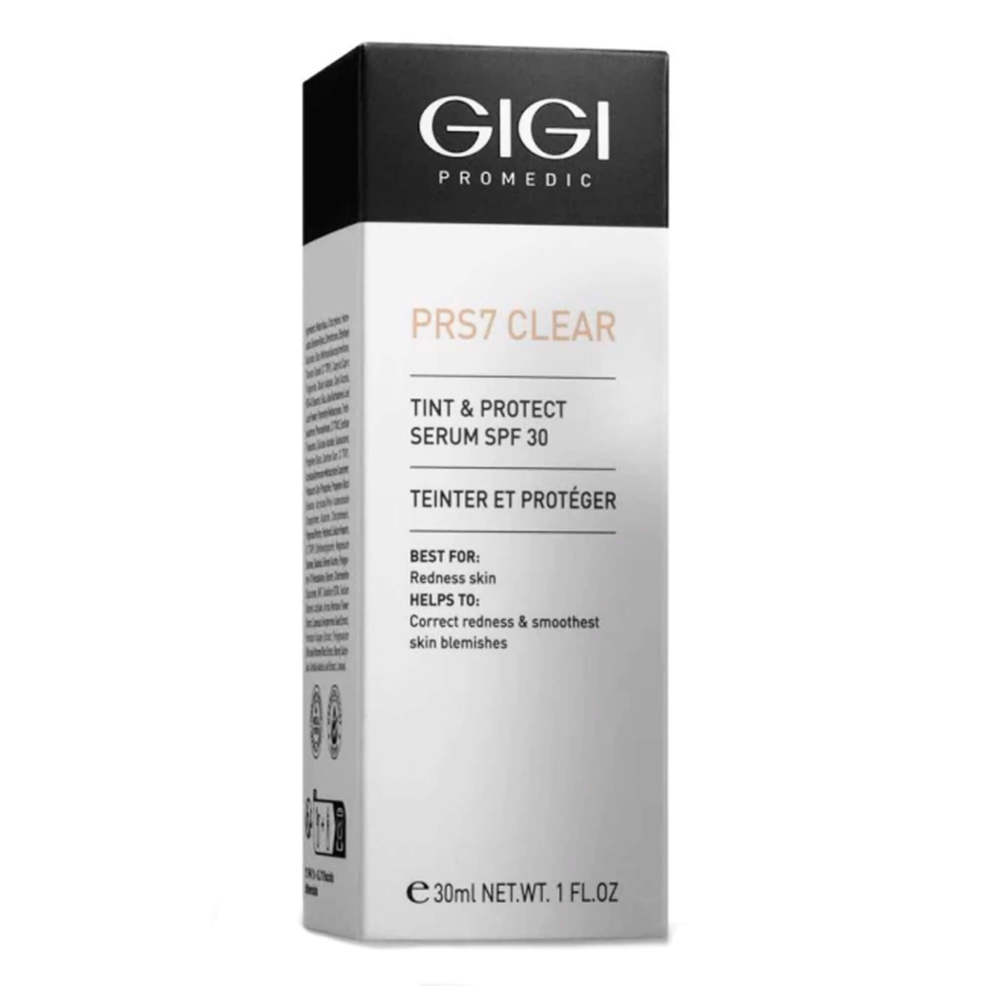 Лечебная матирующая сыворотка GIGI PRS7 Clear Tint & Protect SPF 30