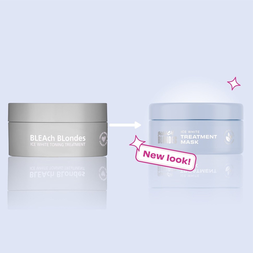 Маска для волосся з синім пігментом Lee Stafford Bleach Blondes Ice White Toning Treatment Mask