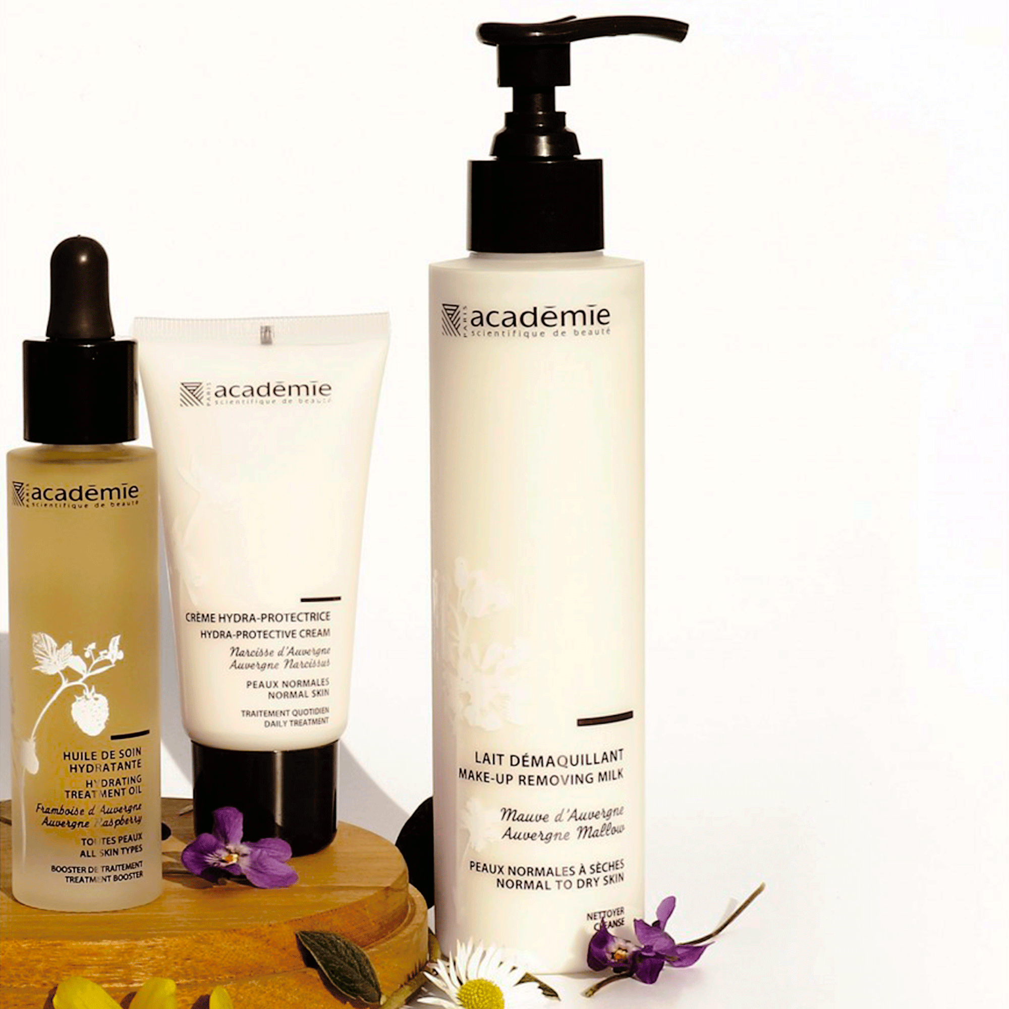 Молочко для демакіяжу Овернська мальва Academie Make-up Removing Milk