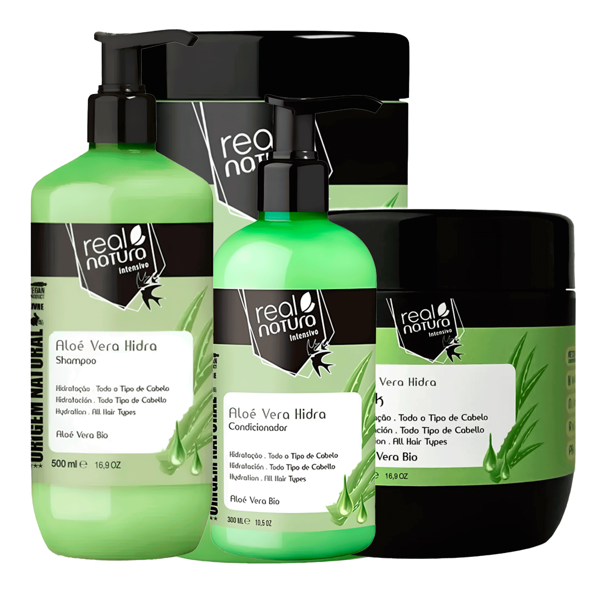 Зволожуючий кондиціонер Real Natura Sem Sal Aloé Vera Hidra Conditioner