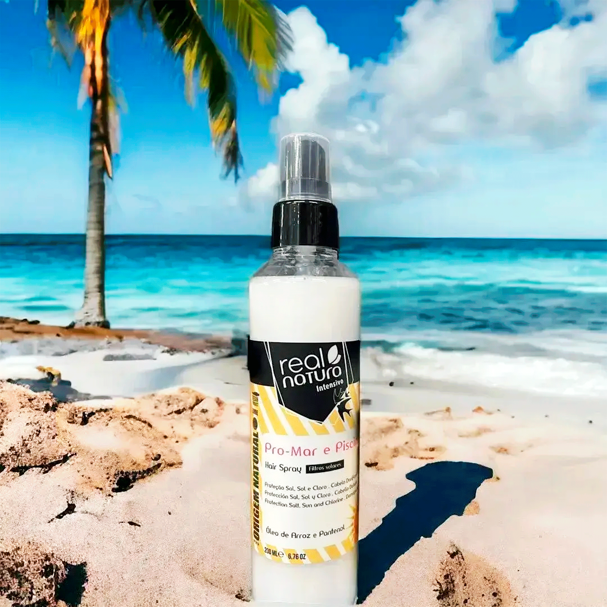 Спрей для зволоження та живлення волосся Real Natura Spray Capilar Pro-Mar E Piscina