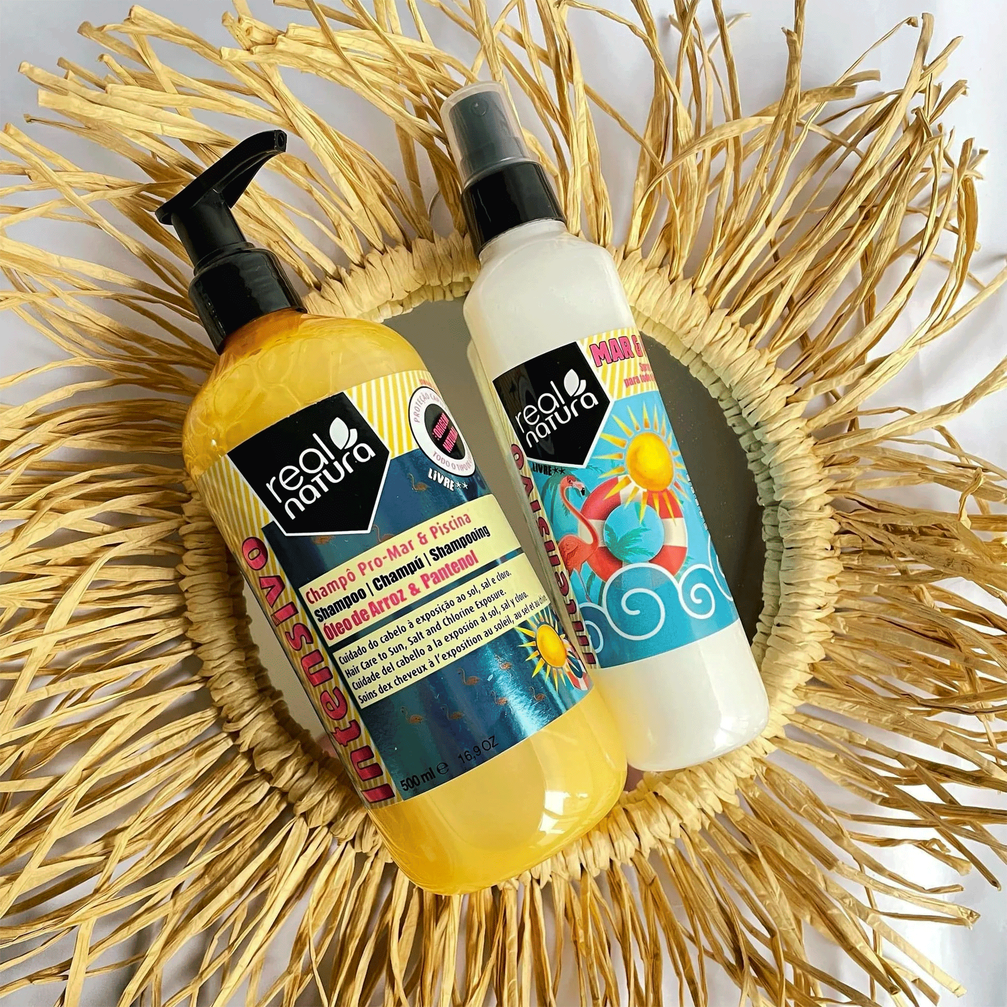 Спрей для зволоження та живлення волосся Real Natura Spray Capilar Pro-Mar E Piscina