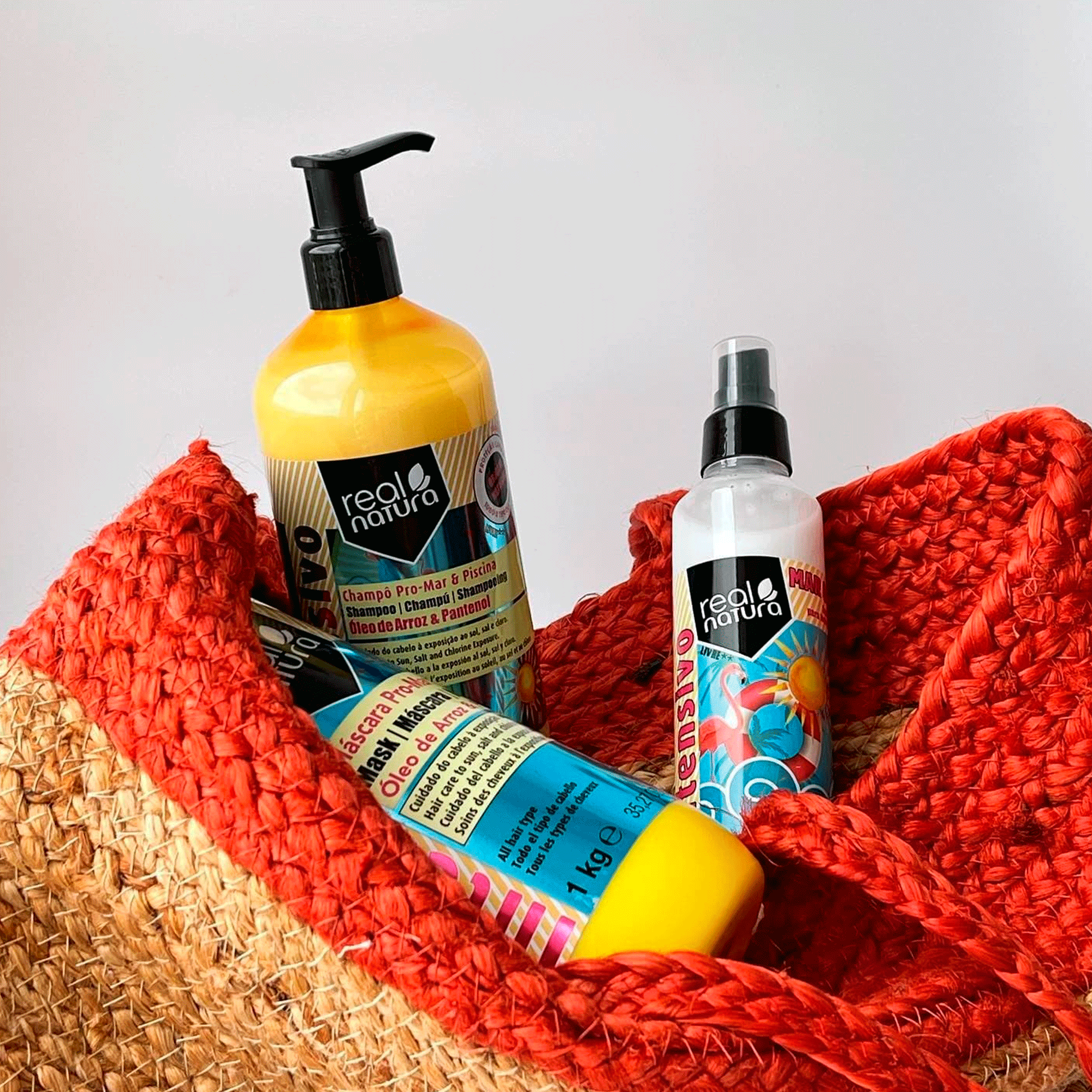 Спрей для зволоження та живлення волосся Real Natura Spray Capilar Pro-Mar E Piscina