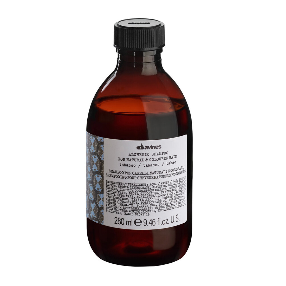 Davines Alchemic Shampoo Tobacco Табачный шампунь для натуральных и окрашенных волос
