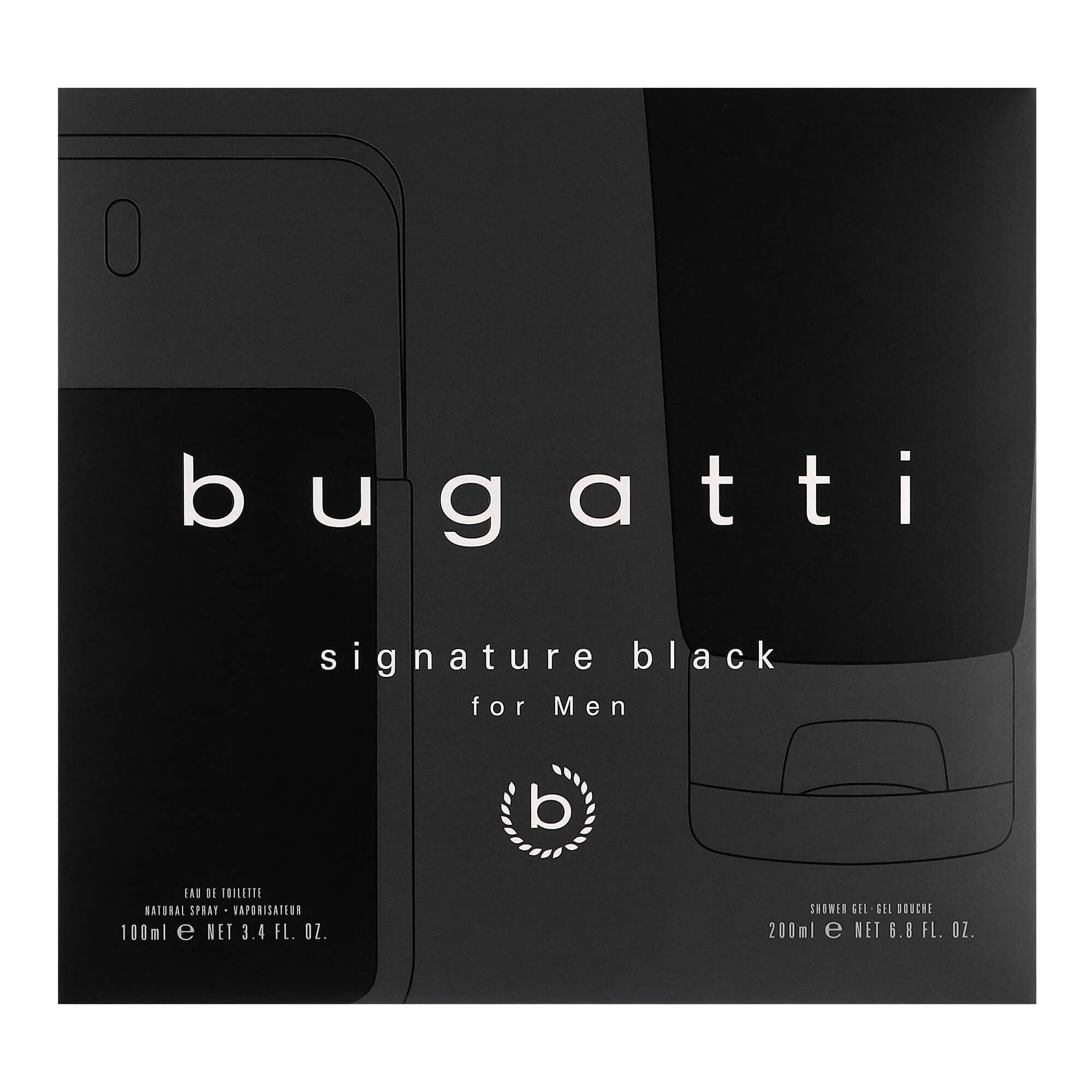 Набор для мужчин Bugatti Signature Black Men's Set