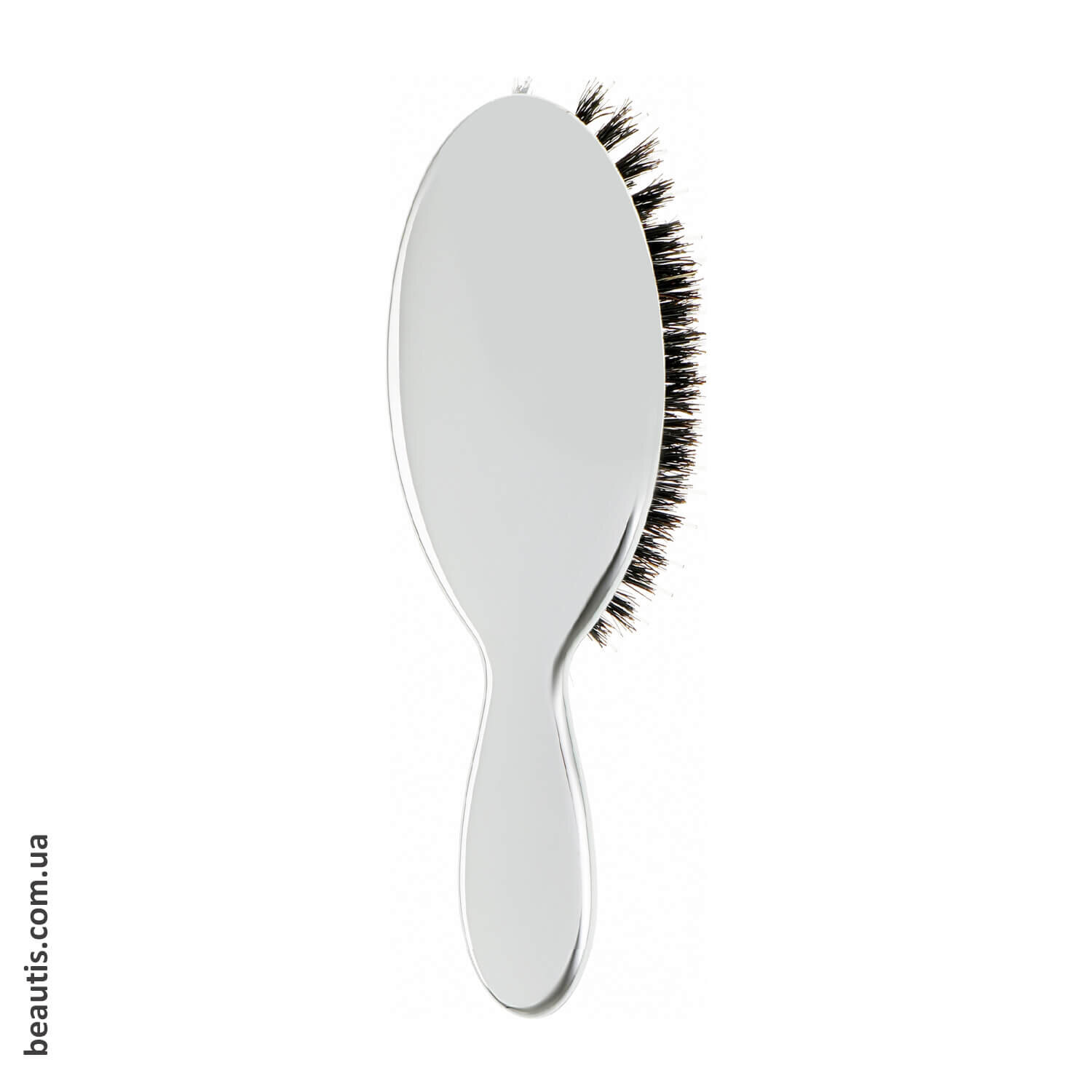 Гребінець із щетиною кабана та нейлоном хром Janeke Chrome Handbag Brush With Bristles S