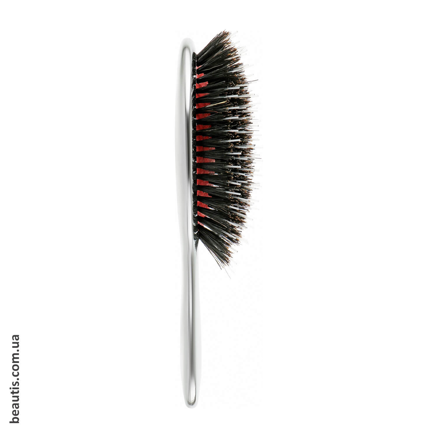 Гребінець із щетиною кабана та нейлоном хром Janeke Chrome Handbag Brush With Bristles S