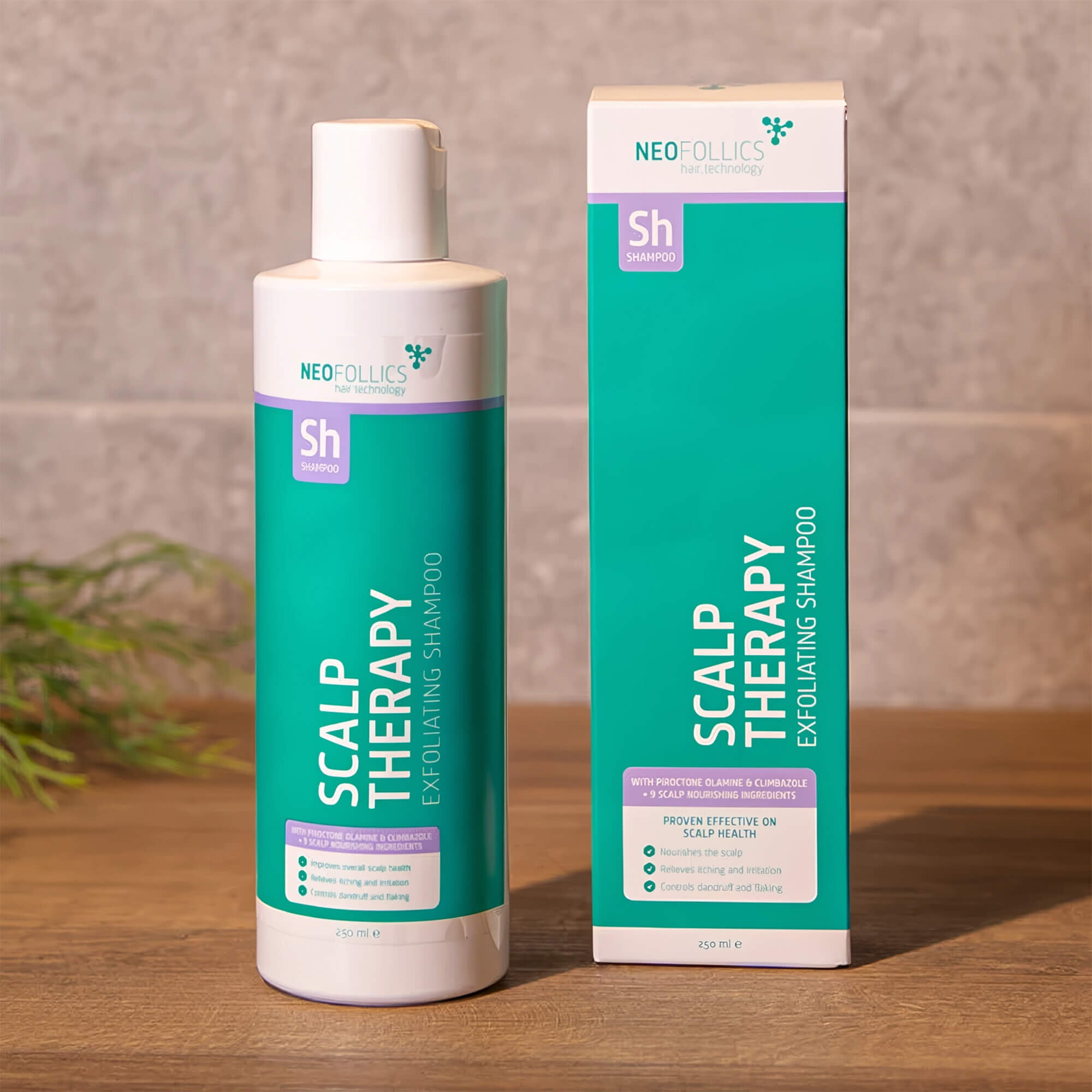 Очищающий шампунь Neofollics Therapy Exfoliating Shampoo