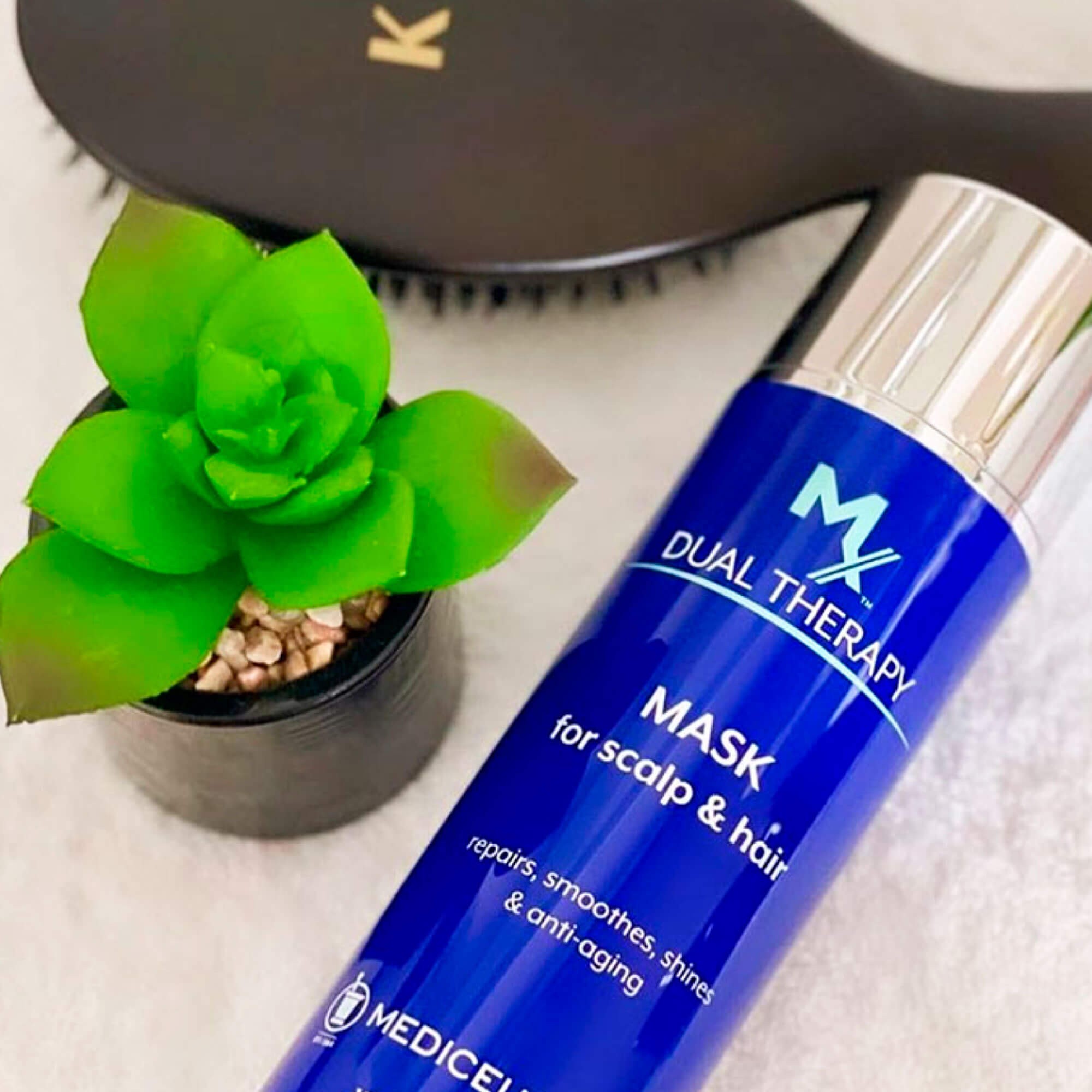 Восстанавливающая и антивозрастная маска для волос и кожи головы Mediceuticals MX Dual Therapy