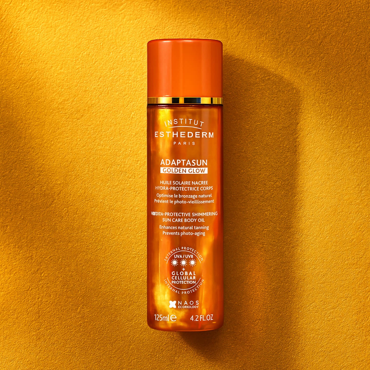 Захисне масло з шимером Institut Esthederm Golden Glow Oil