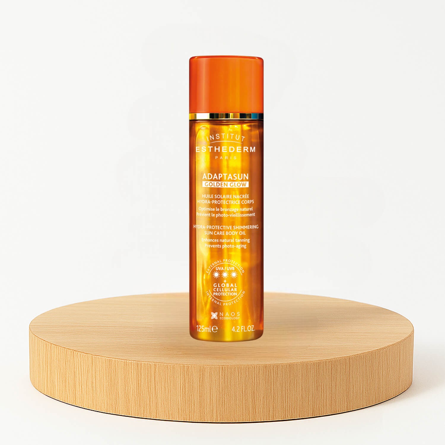 Захисне масло з шимером Institut Esthederm Golden Glow Oil