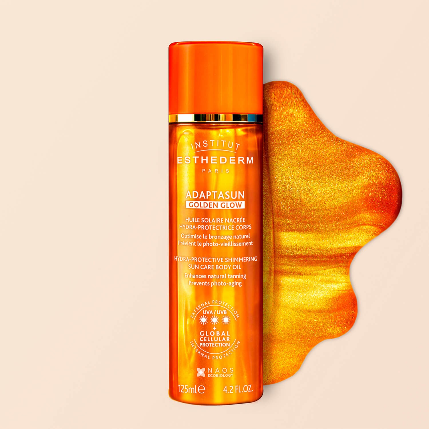 Захисне масло з шимером Institut Esthederm Golden Glow Oil