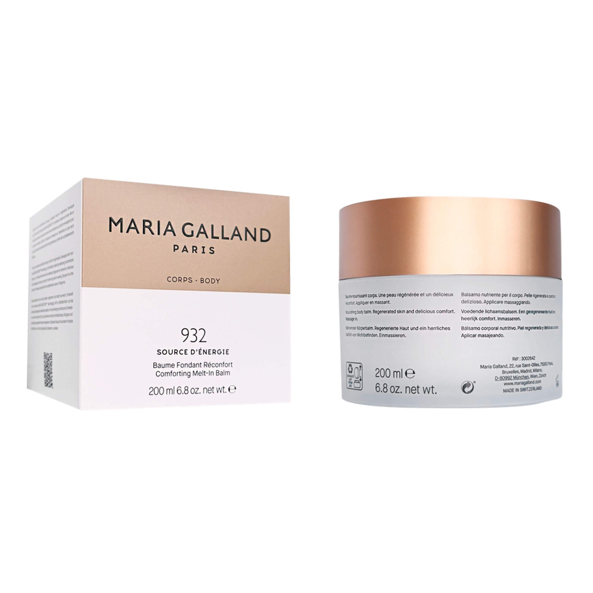 Питательный бальзам-антистресс для тела Maria Galland 932 Comforting Melt-in Balm