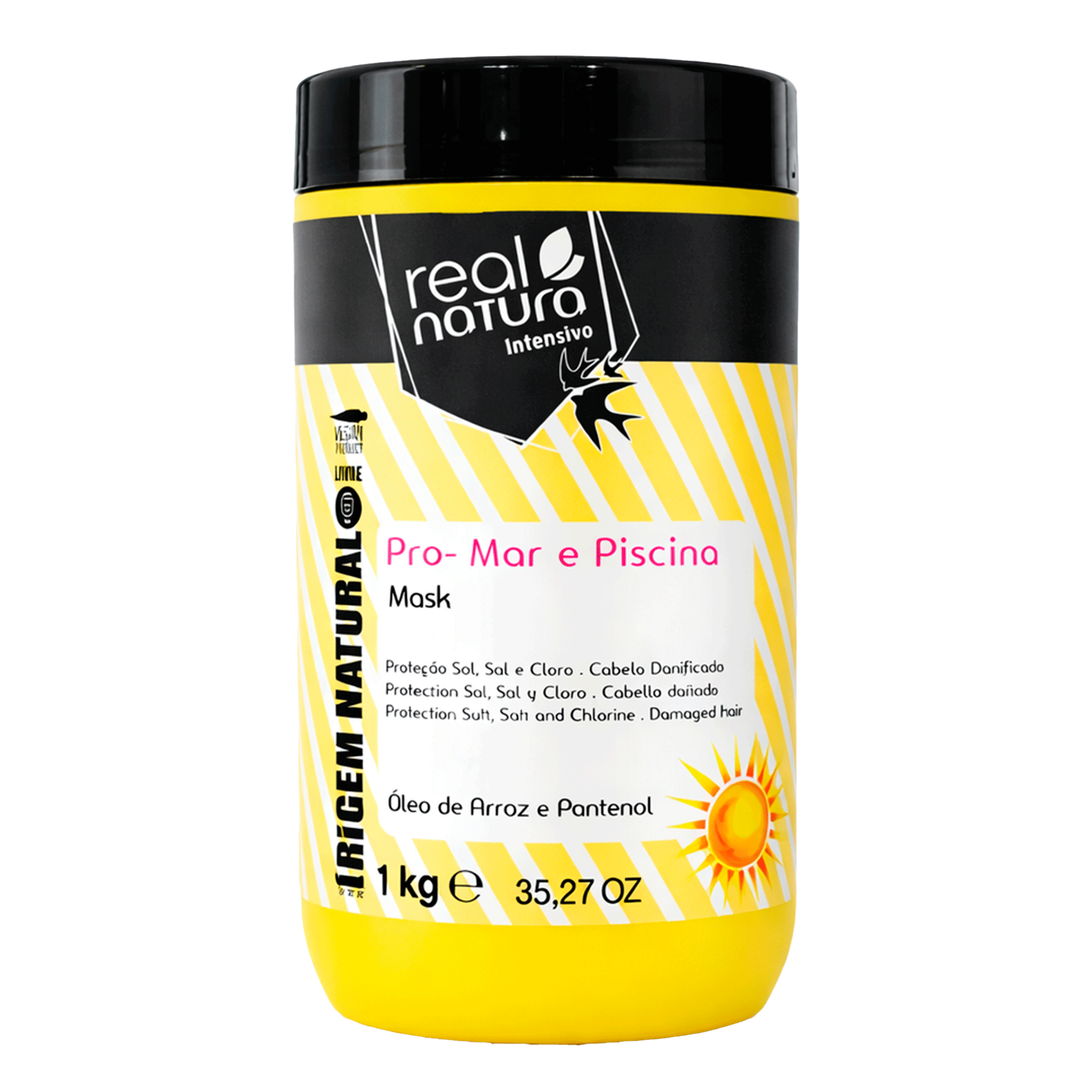 Real Natura Mascara Sem Sal Pro-Mar &amp; Piscina  - Маска для увлажнения и питания волос