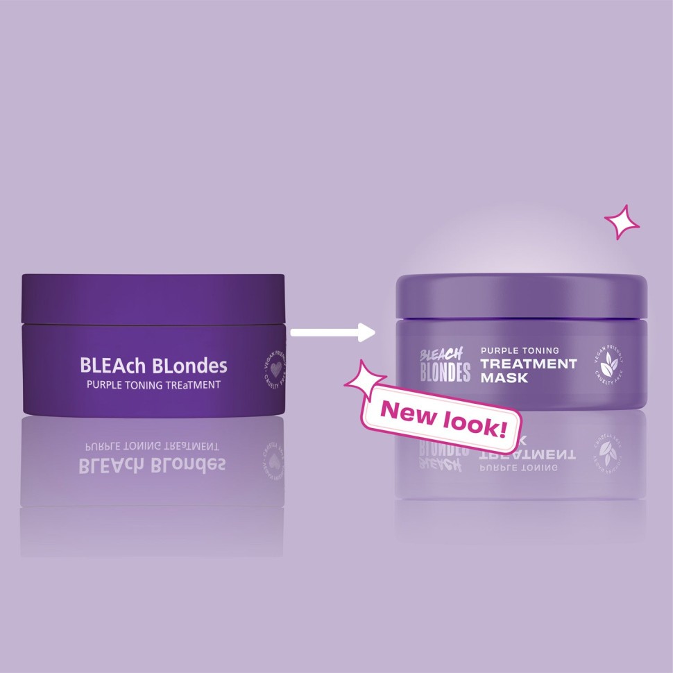Маска от желтизны осветленных волос Lee Stafford Bleach Blondes Purple Toning Treatment Mask