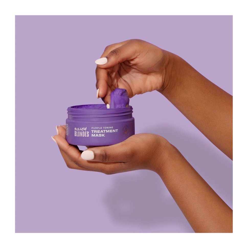 Маска от желтизны осветленных волос Lee Stafford Bleach Blondes Purple Toning Treatment Mask