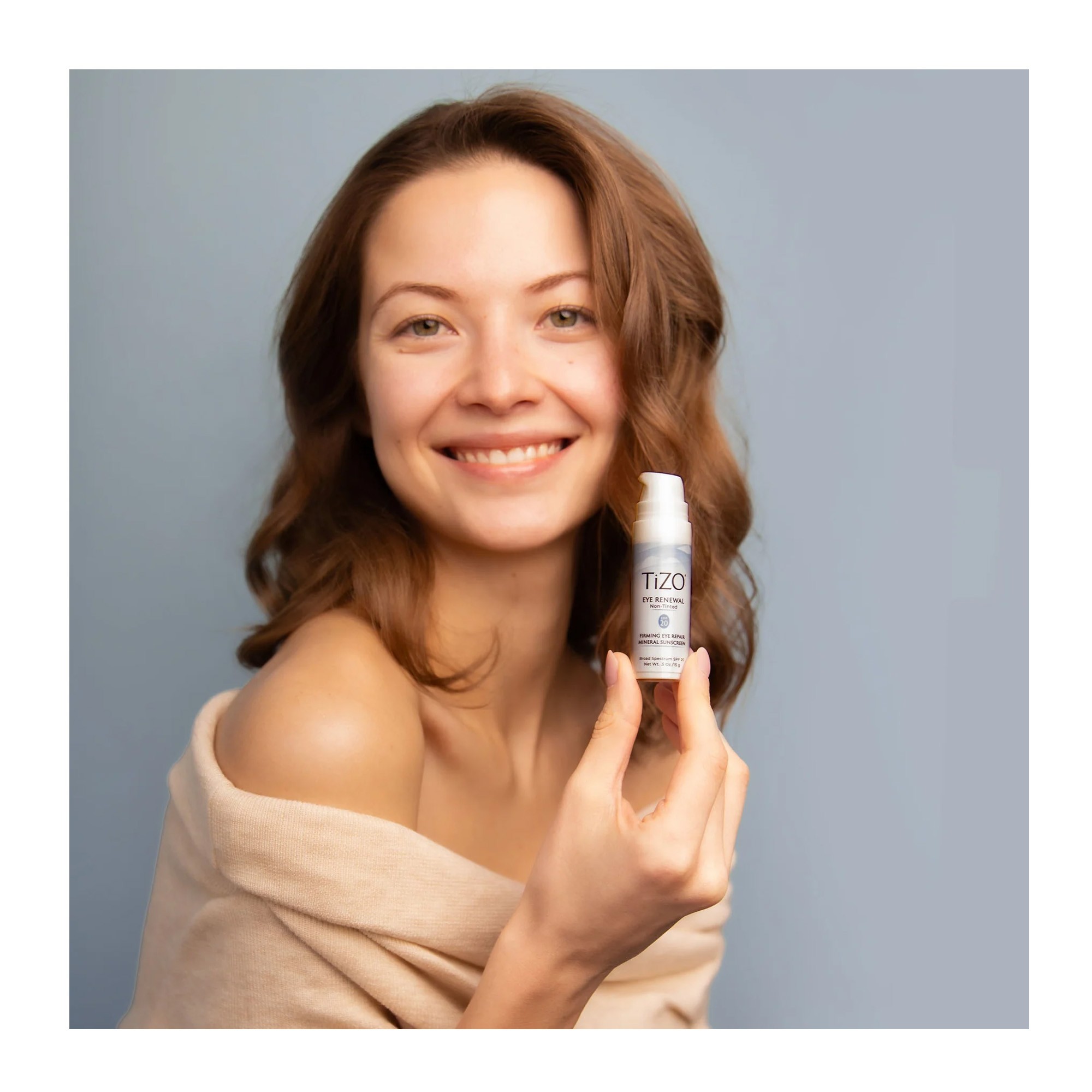 Крем для ухода за кожей вокруг глаз без оттенка Tizo Eye Renewal Sunscreen SPF 20