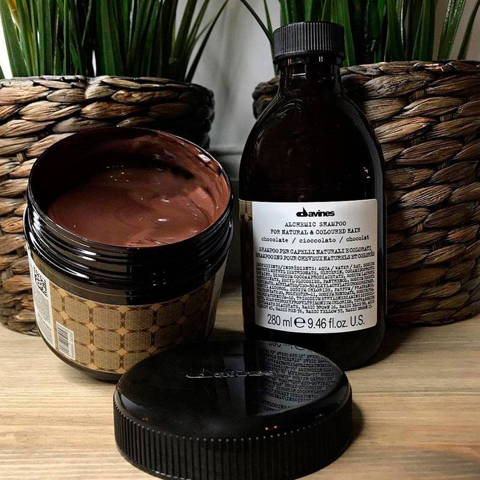 Шоколадный шампунь Davines Alchemic Shampoo Chocolate