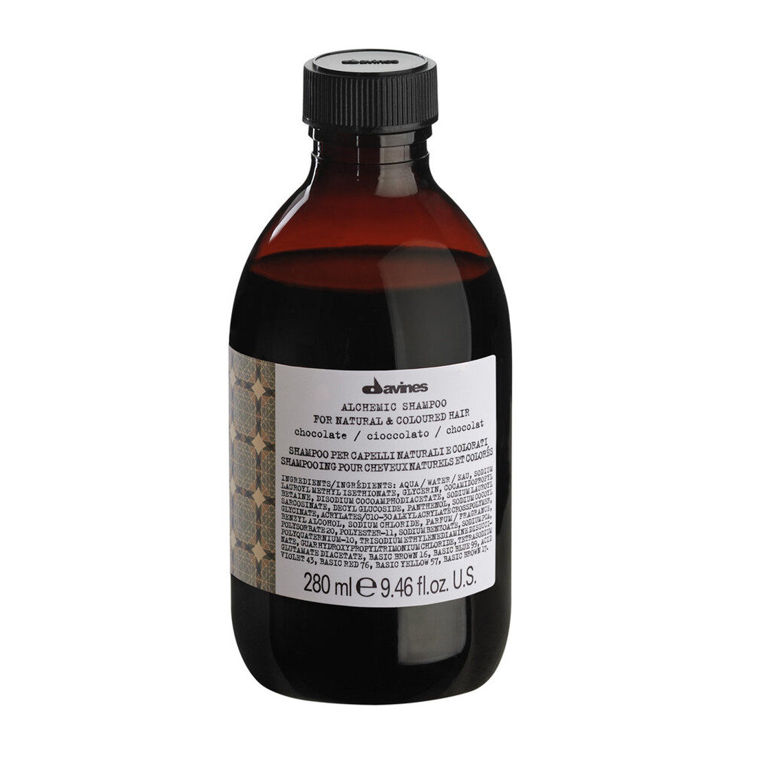 Davines Alchemic Shampoo Chocolate Шоколадний шампунь для натурального та фарбованого волосся