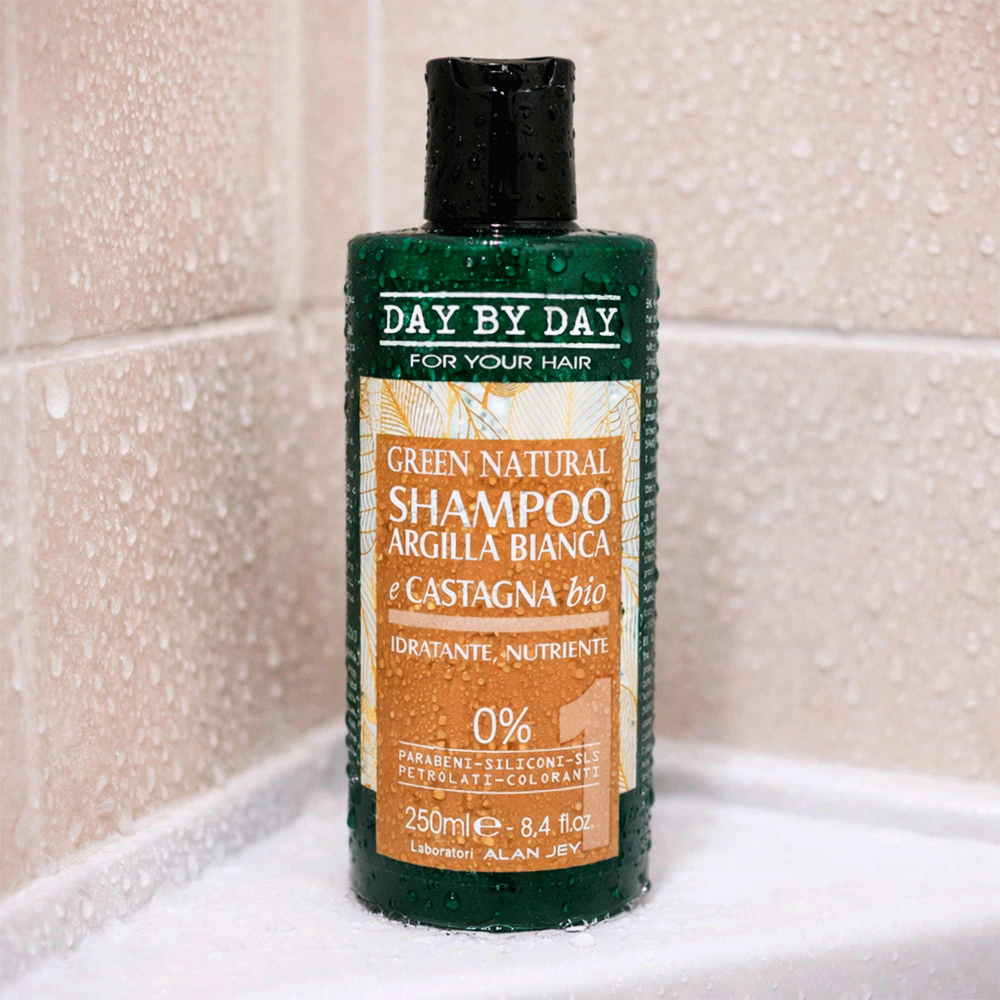 Біо-шампунь Alan Jey Green Natural Argilla Bianca E Castagna Bio