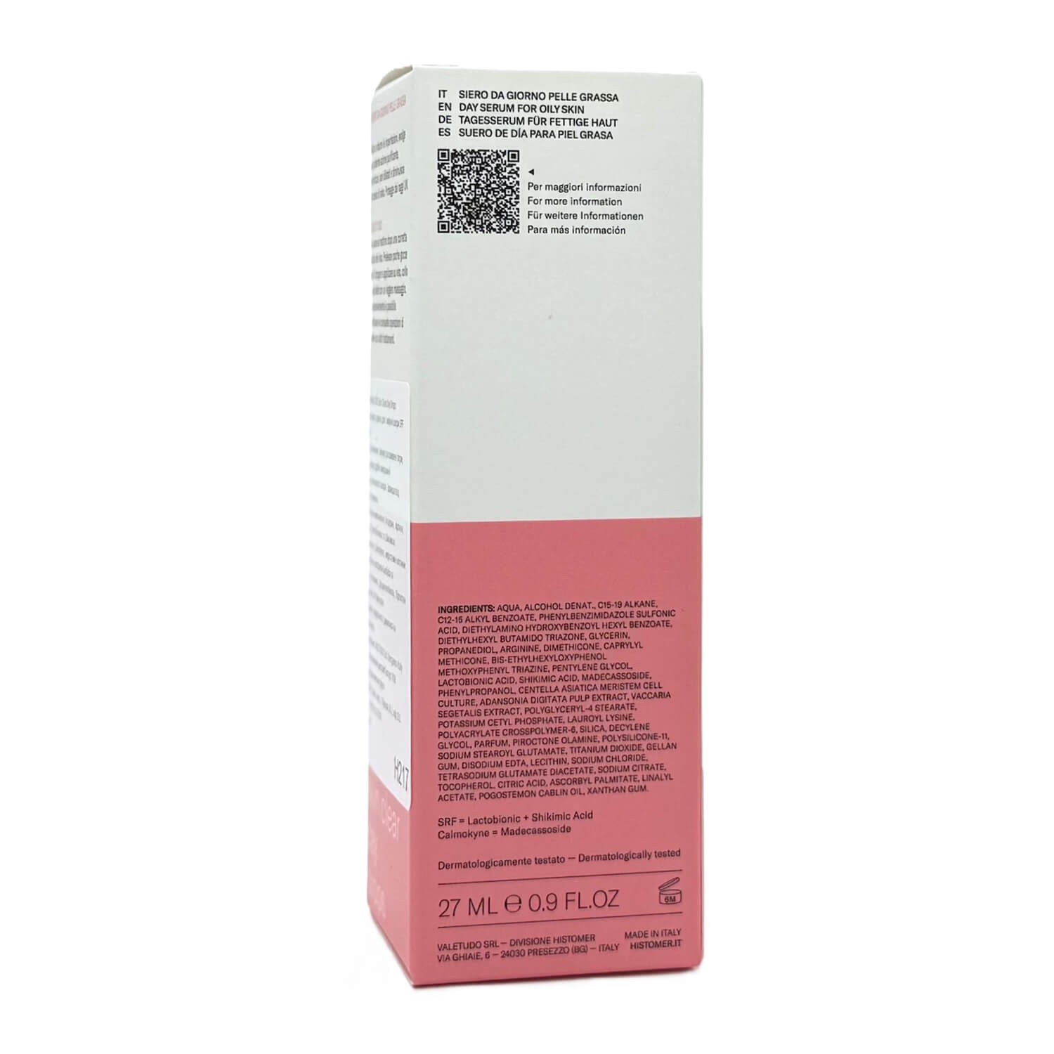 Сироватка денна для жирної шкіри Histomer Formula 301 Skin Clear SPF 20 