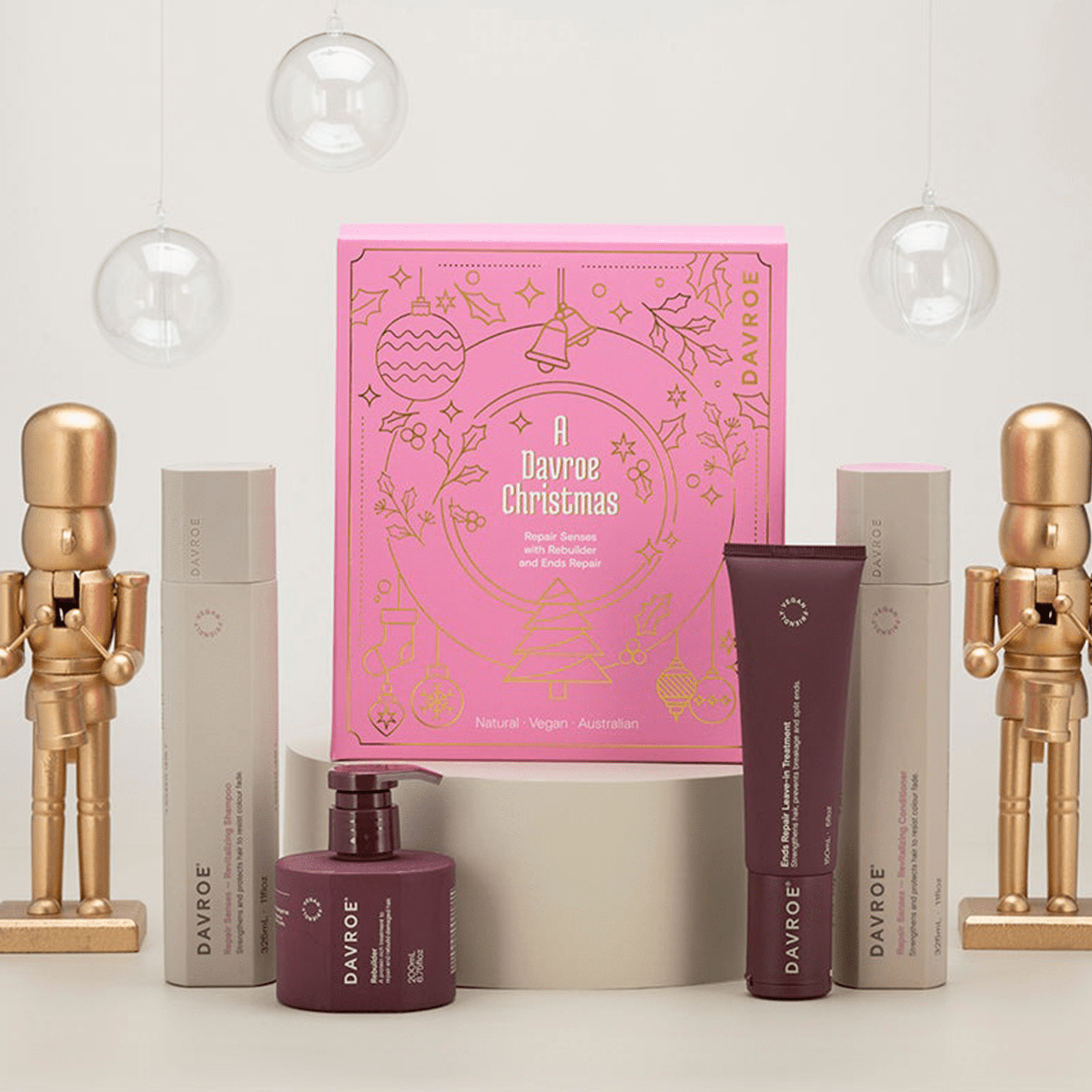 Різдвяний набір для відновлення волосся Davroe Christmas Repair Senses Quad Pack