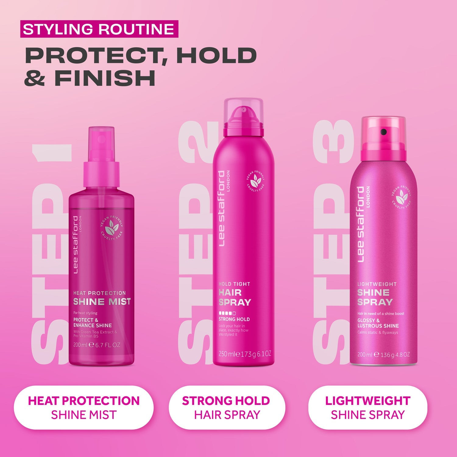 Защитный спрей для сияния волос Lee Stafford Heat Protection Shine Mist