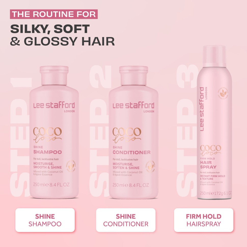 Фиксирующий спрей для волос Lee Stafford Coco Loco Firm Hold Hairspray