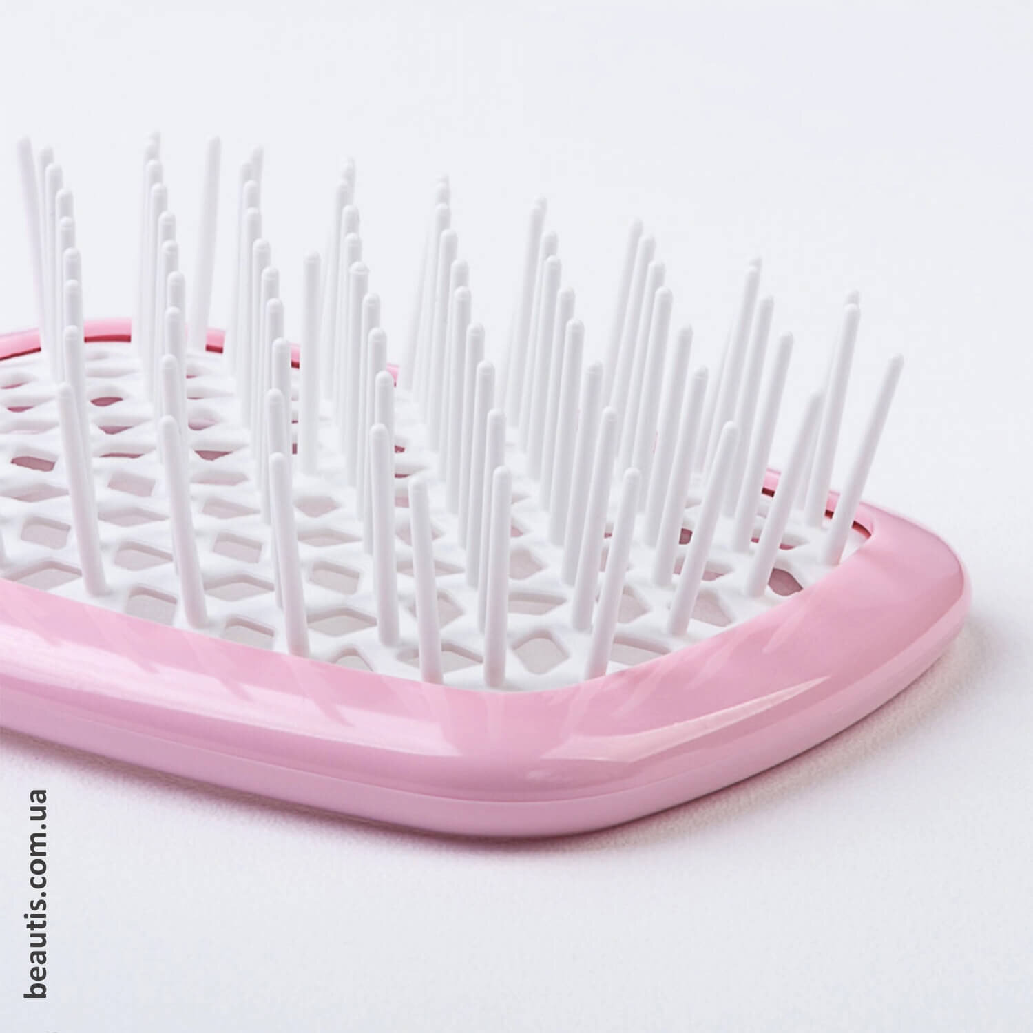 Гребінець рожевий з білим Janeke Superbrush Standart Pastel Pink