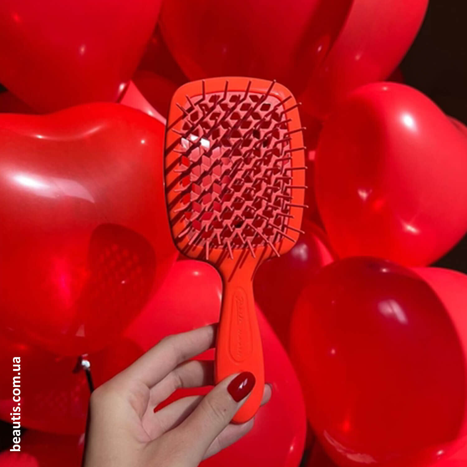 Гребінець кораловий неон Janeke Superbrush Standart Coral Neon