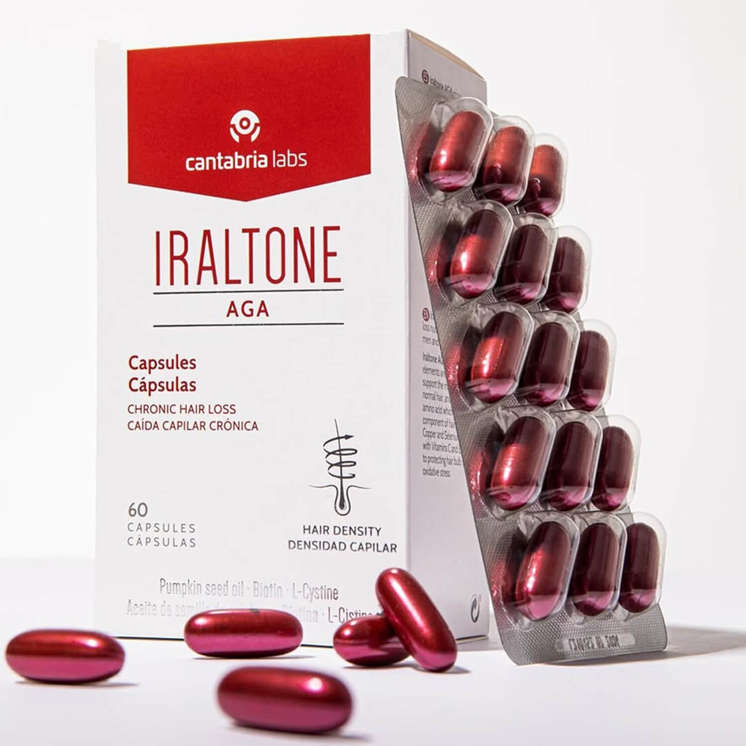 Харчова добавка проти випадіння волосся Cantabria Labs Iraltone AGA